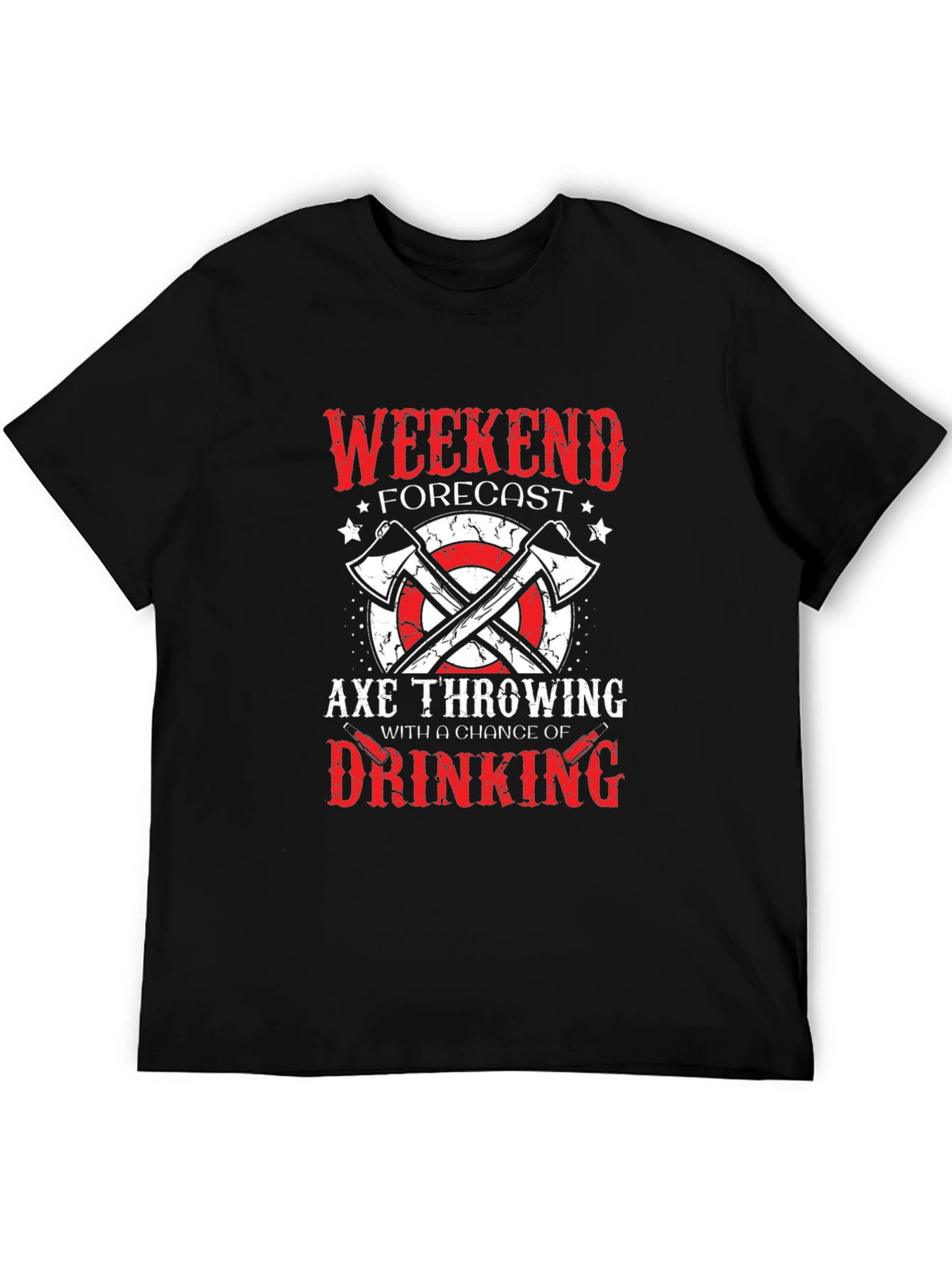 Axe Throwing Weekend Forecast Graphic Tee
