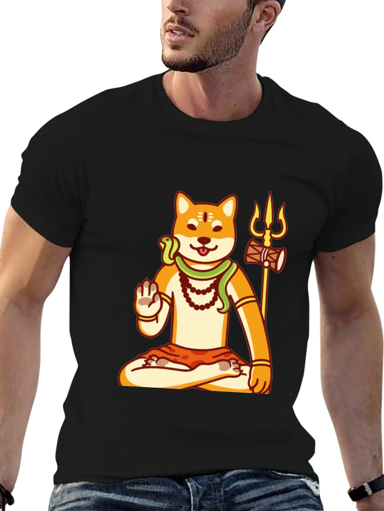 Shiba Inu Shiva T-Shirt - Meditating Doge Tee