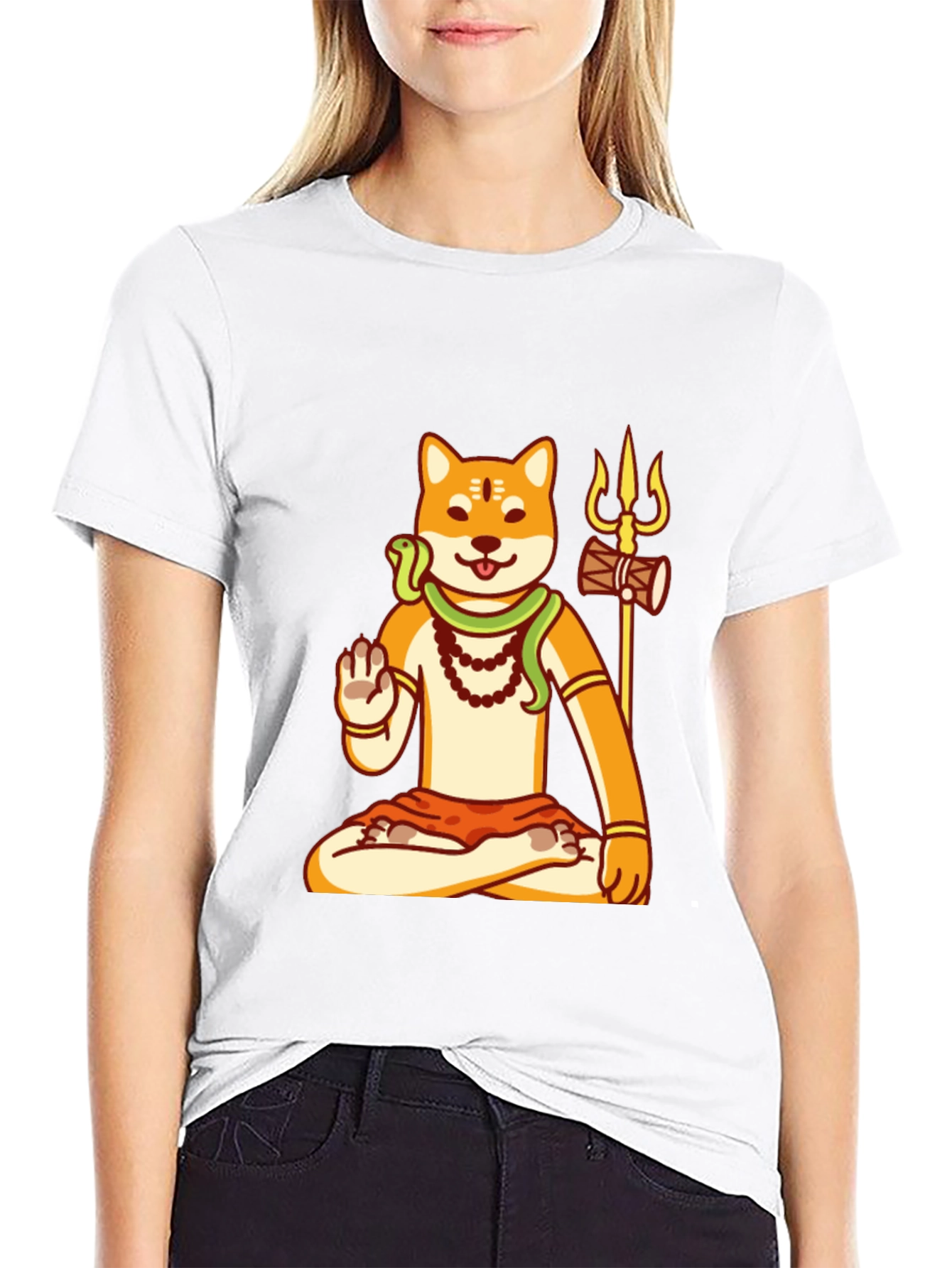Shiba Inu Shiva T-Shirt - Meditating Doge Tee