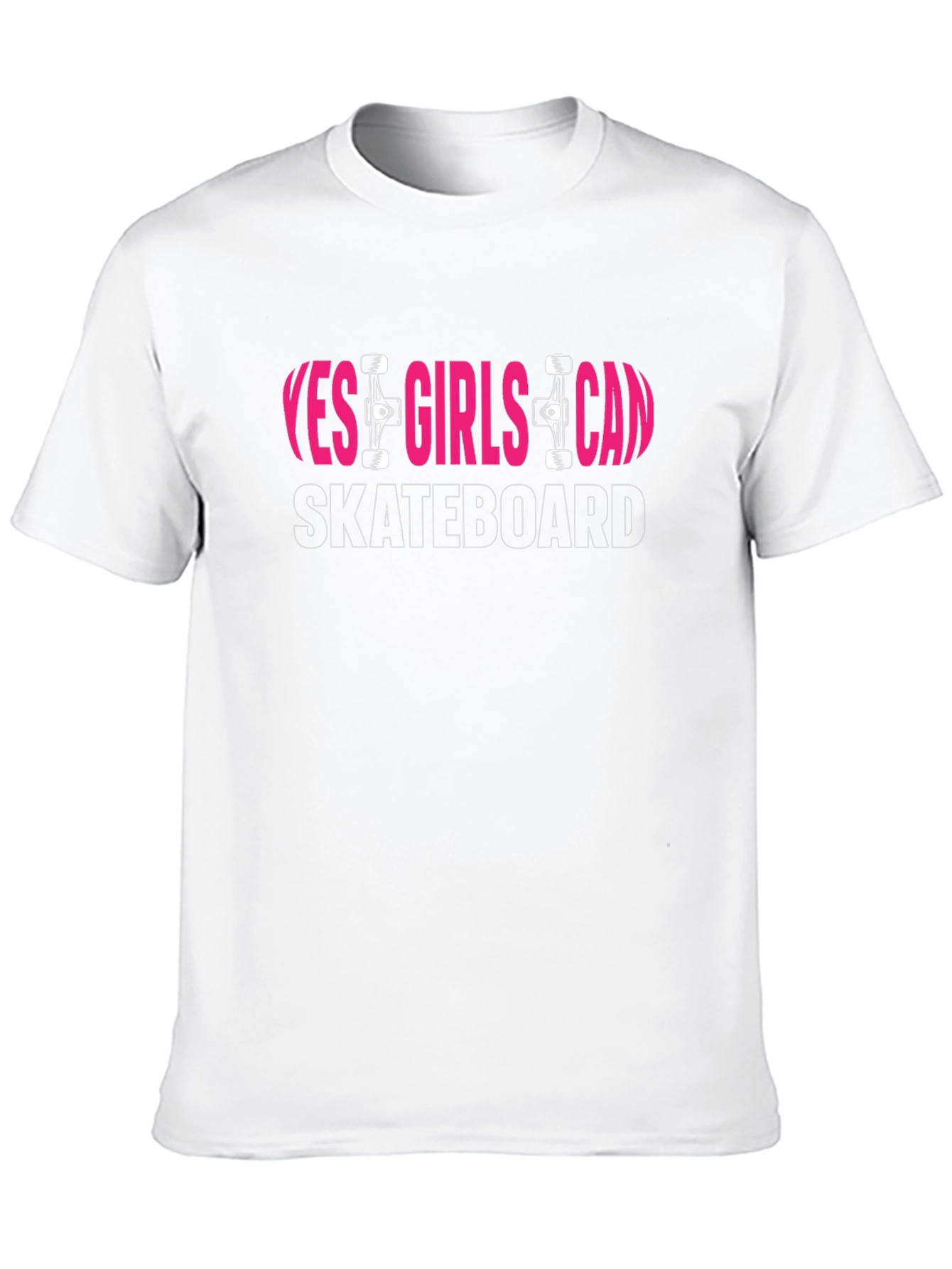 Yes Girls Can Skateboard Graphic Tee