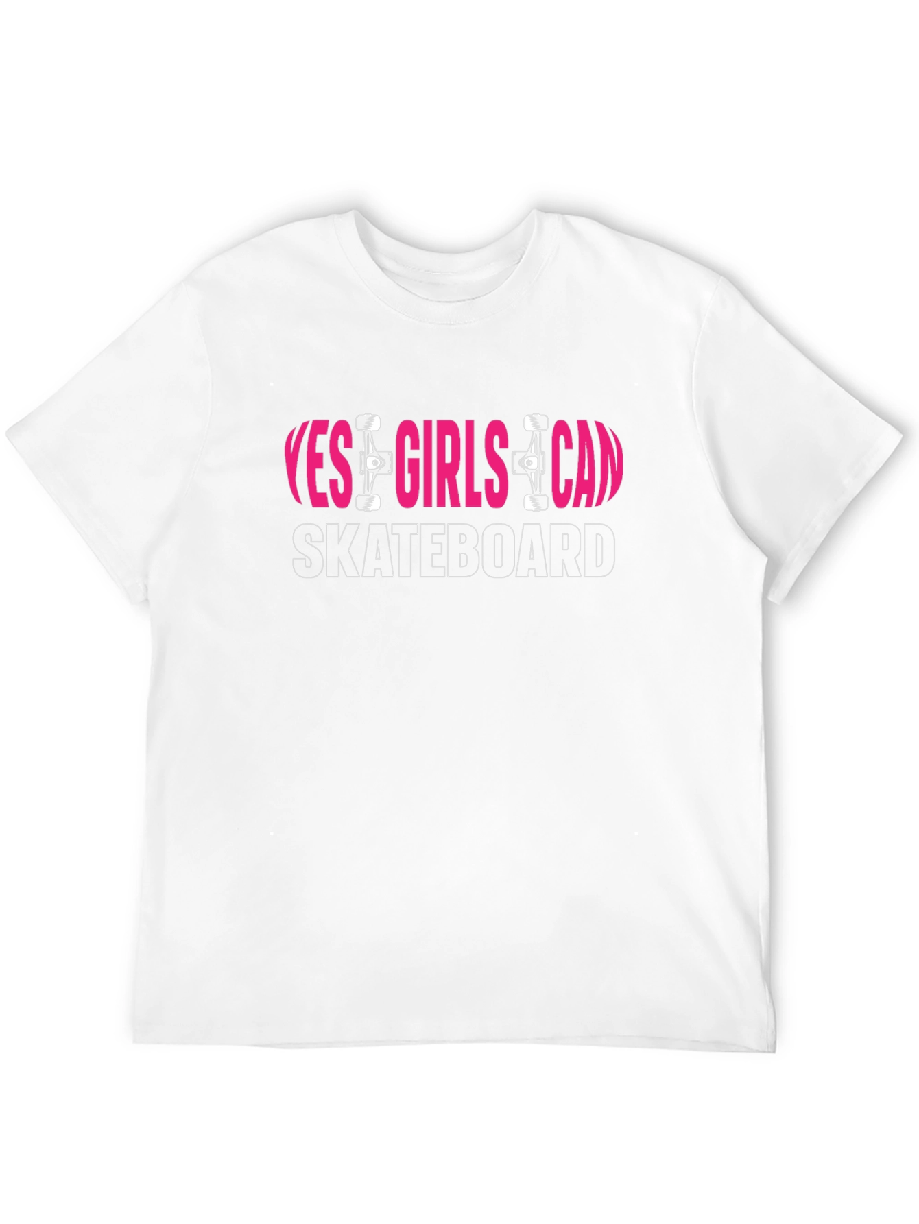 Yes Girls Can Skateboard Graphic Tee