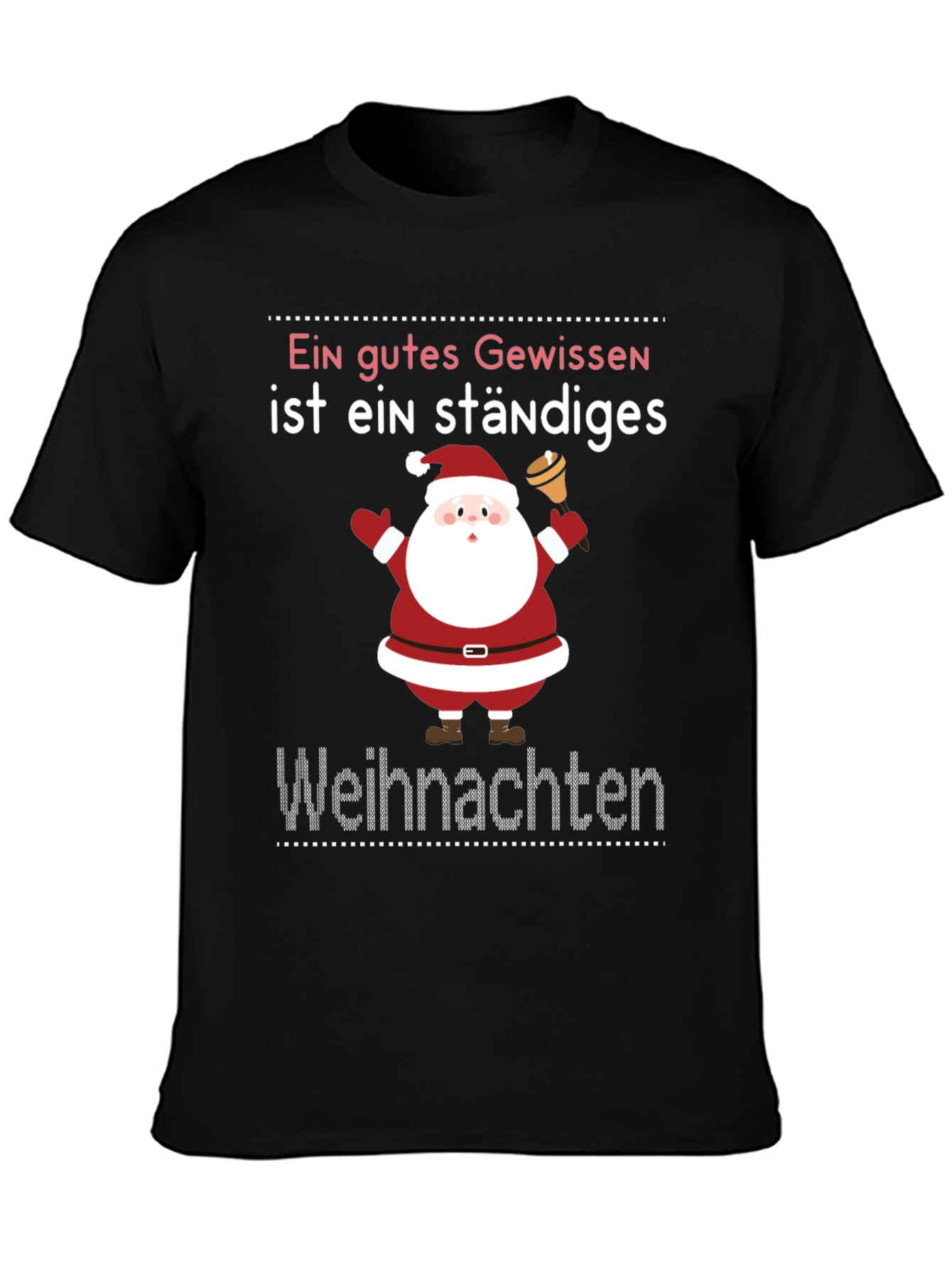 Festive Christmas T-Shirt - Ein gutes Gewissen Design