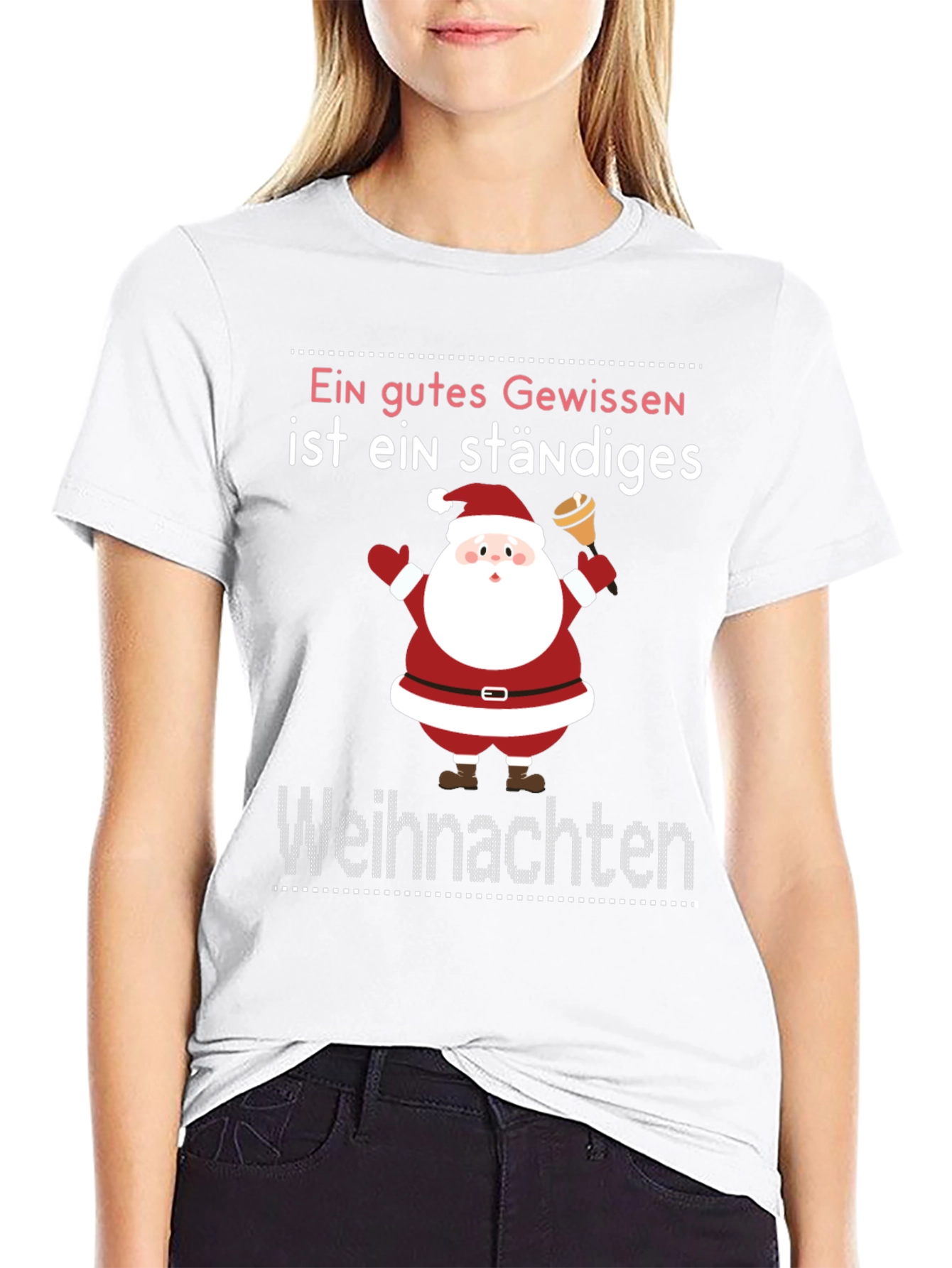 Festive Christmas T-Shirt - Ein gutes Gewissen Design