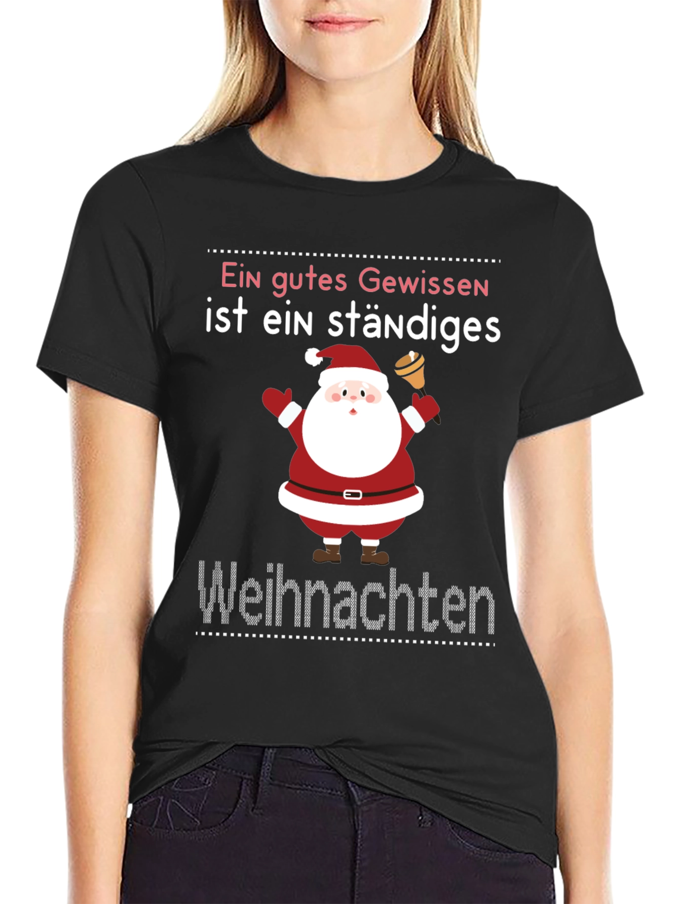 Festive Christmas T-Shirt - Ein gutes Gewissen Design