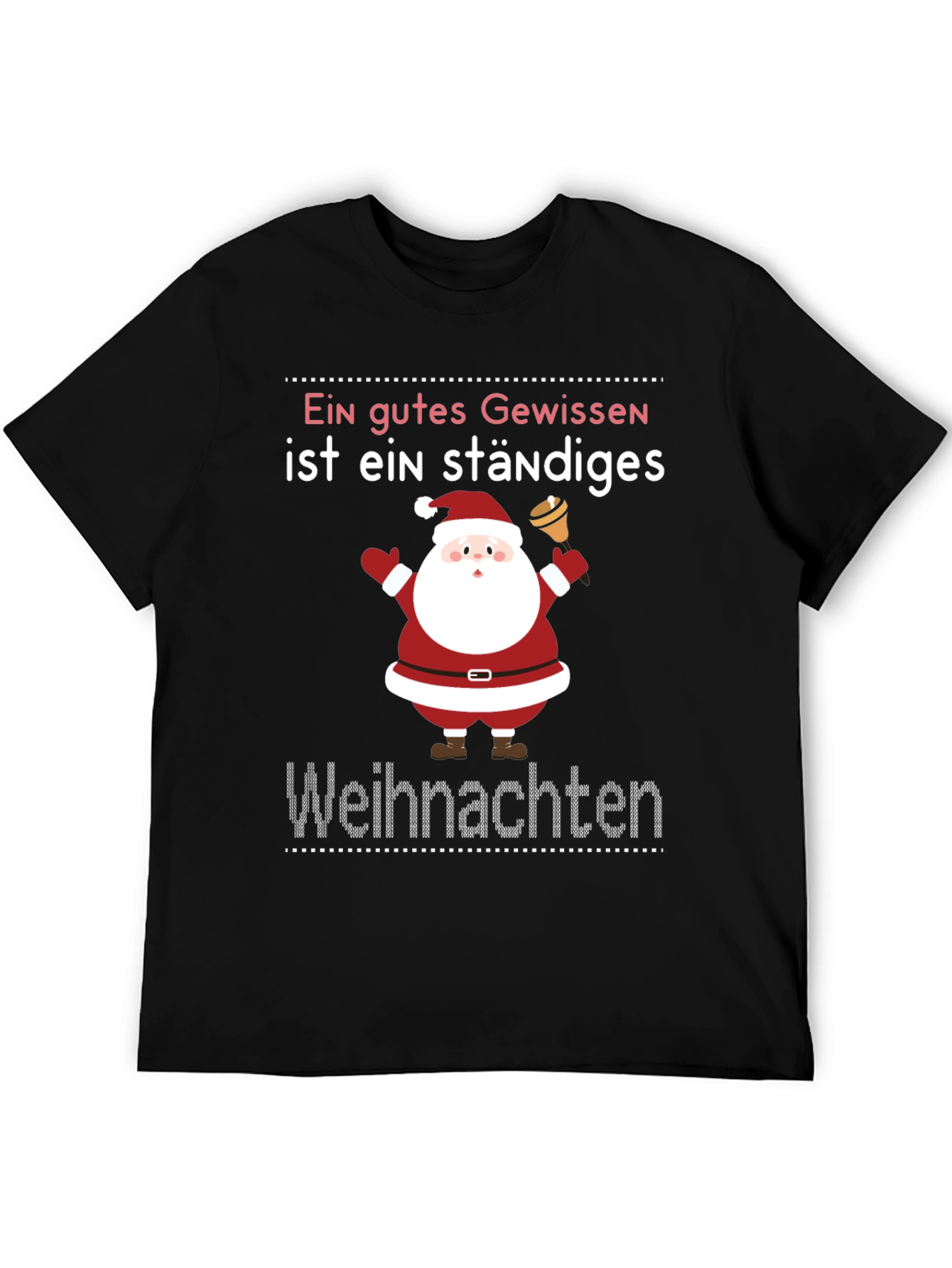 Festive Christmas T-Shirt - Ein gutes Gewissen Design