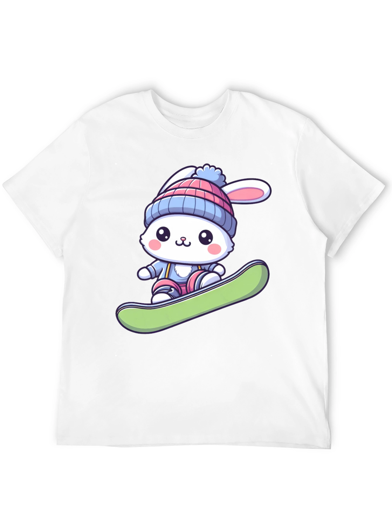Bunny Snowboarder Graphic Tee