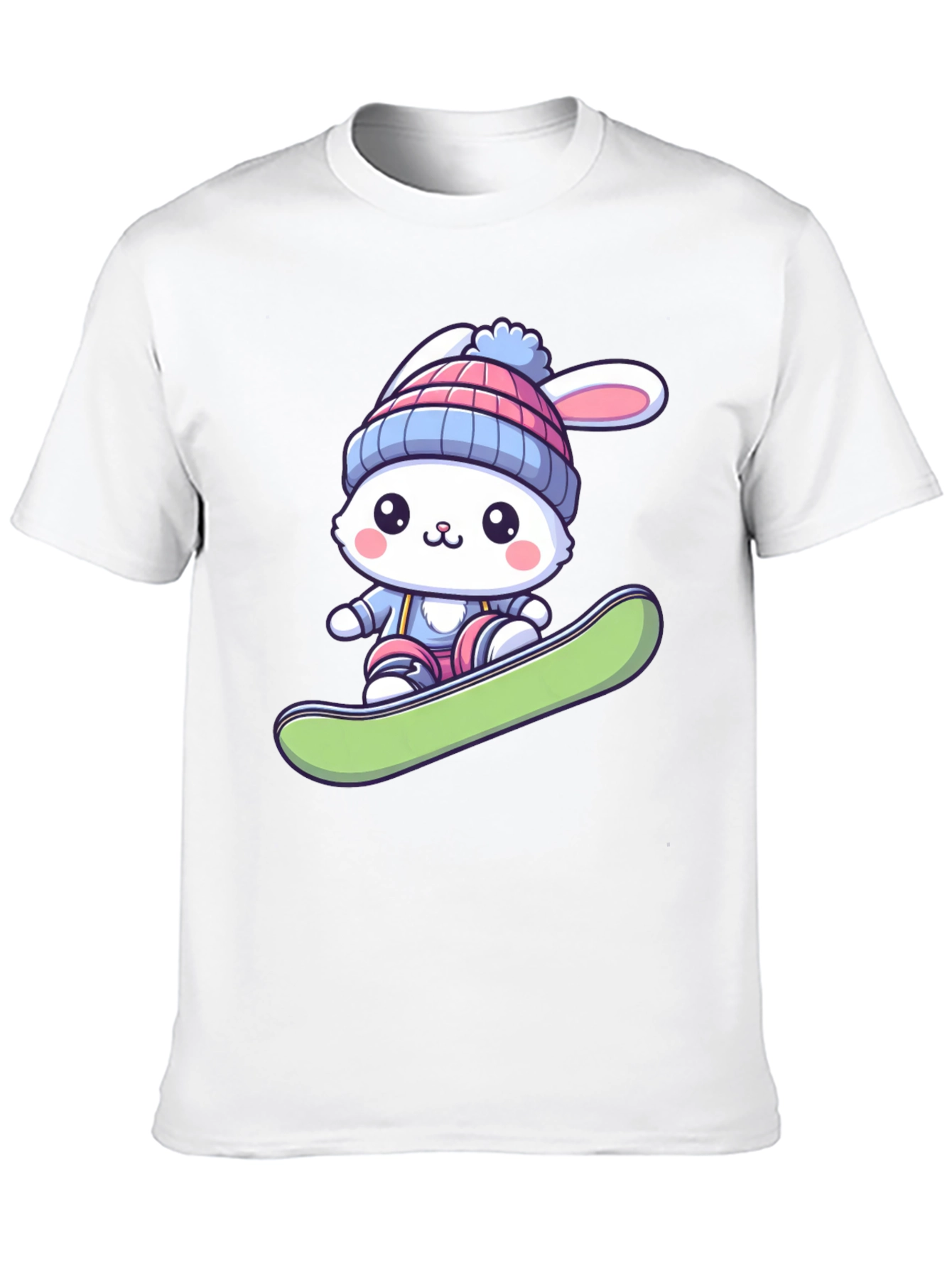 Bunny Snowboarder Graphic Tee