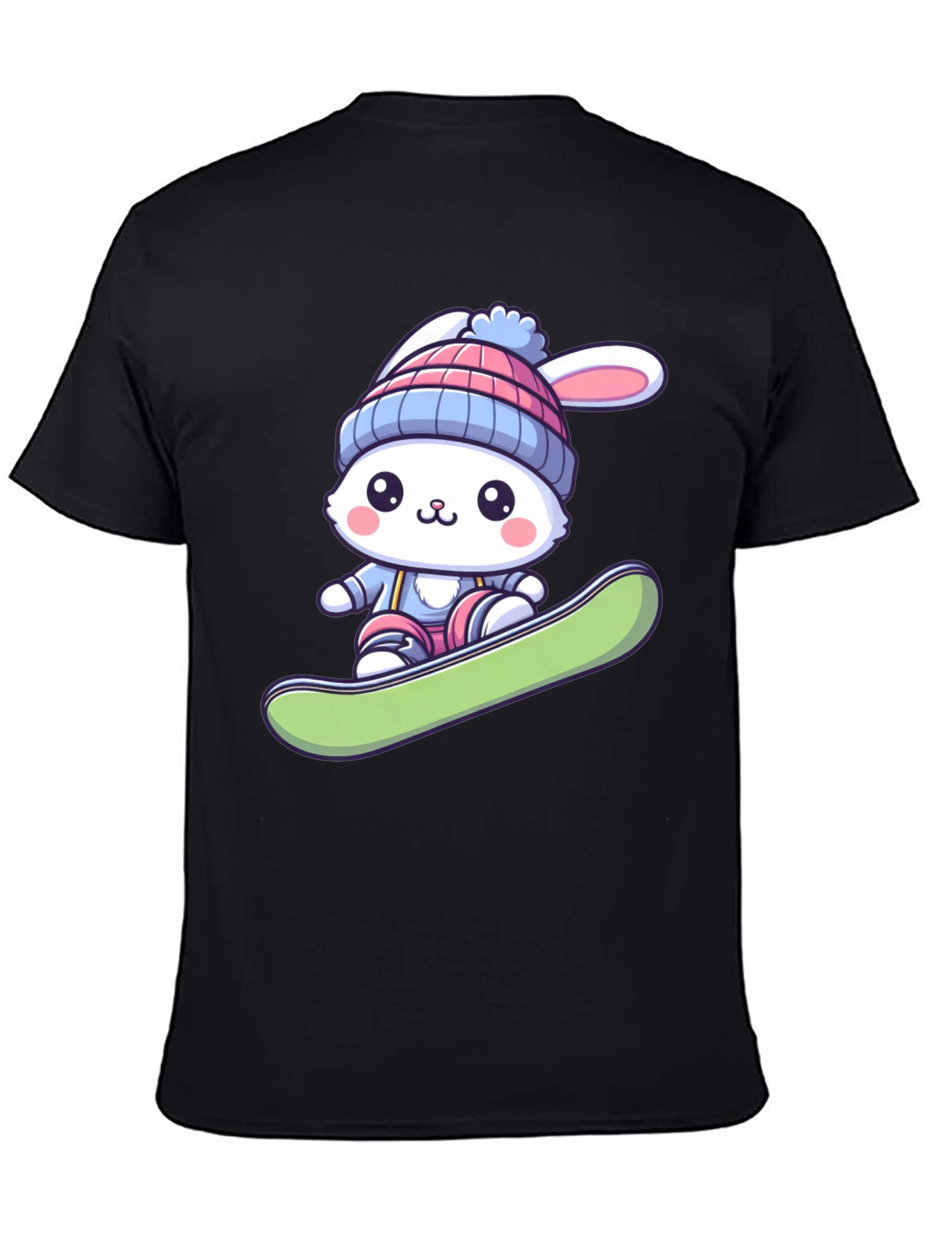 Bunny Snowboarder Graphic Tee