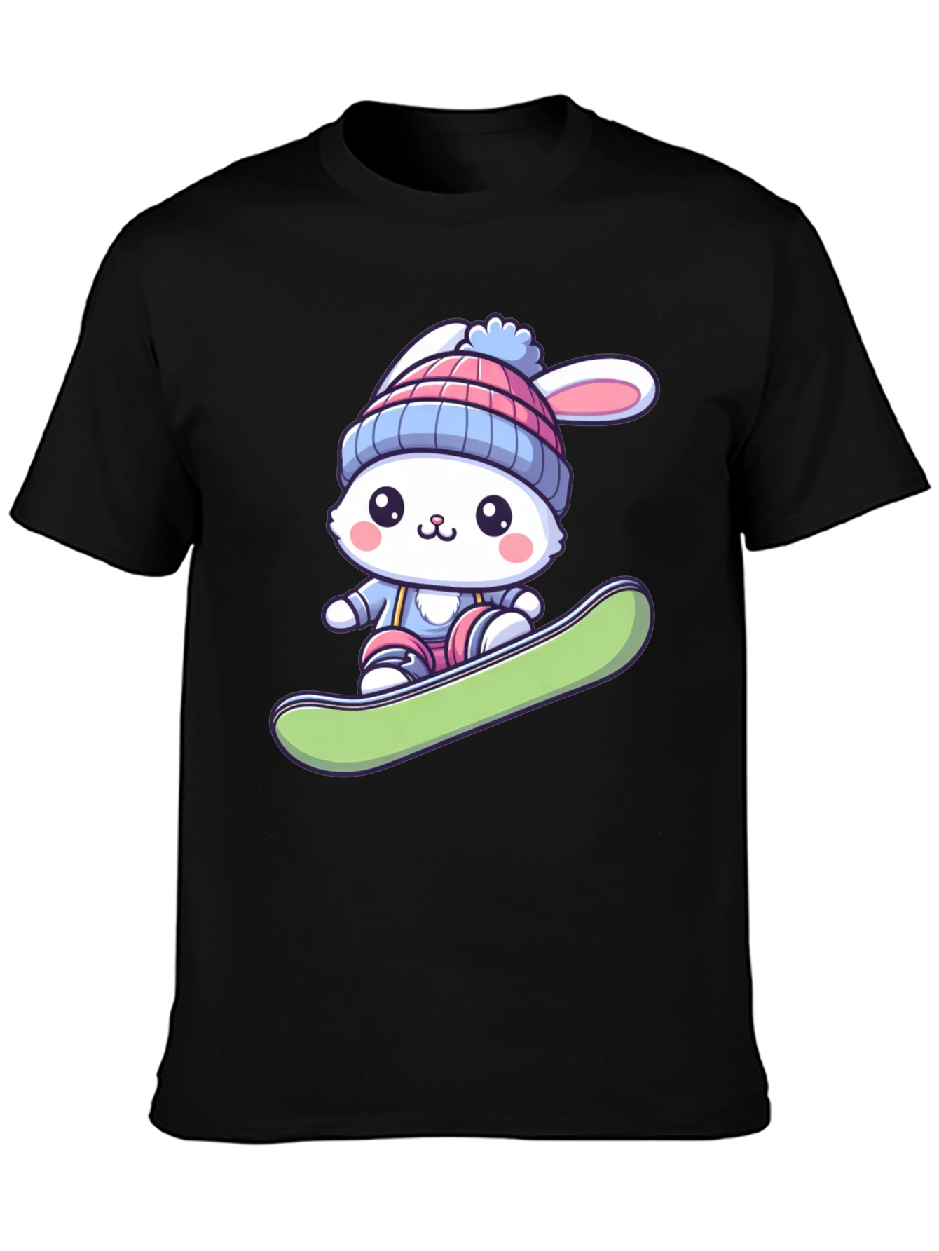 Bunny Snowboarder Graphic Tee