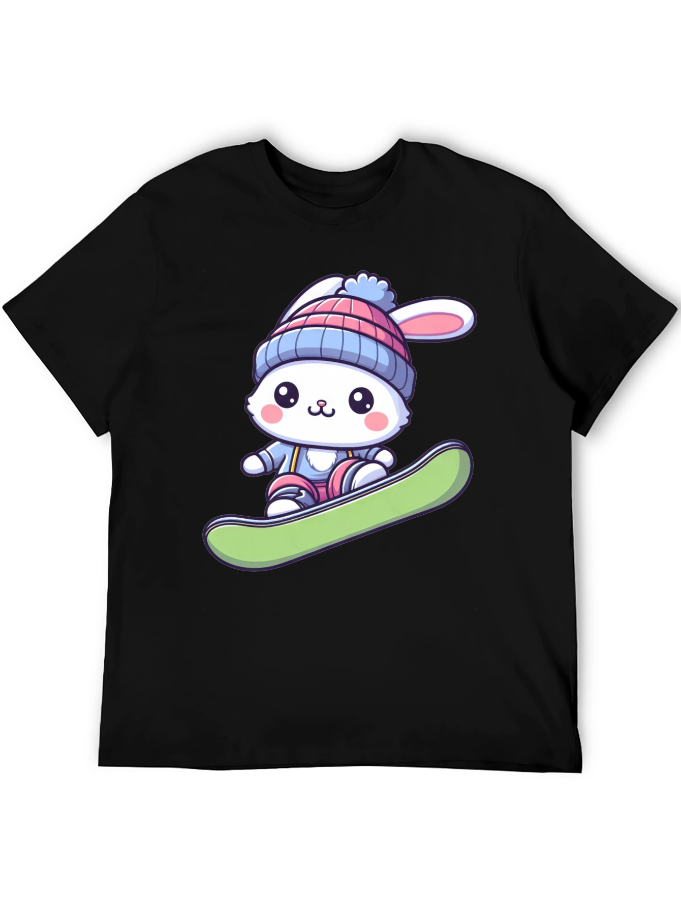 Bunny Snowboarder Graphic Tee