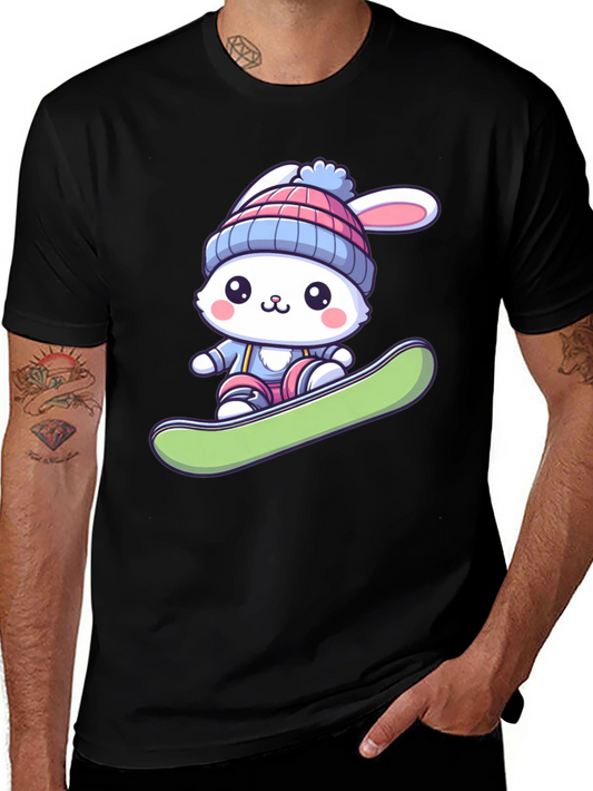 Bunny Snowboarder Graphic Tee