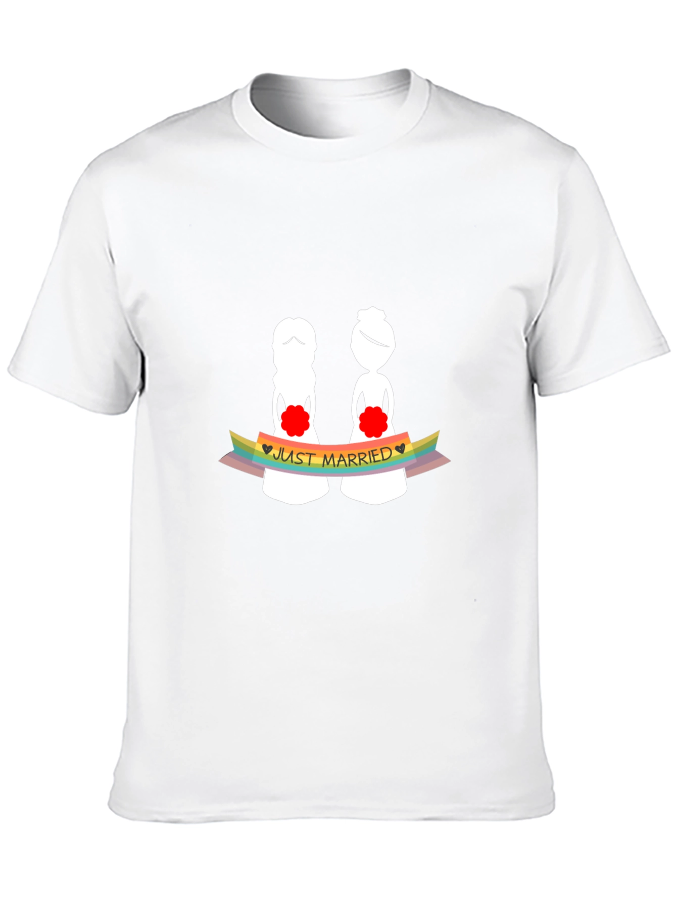 Just Married Lesbian T-Shirt - LGBTQ Pride