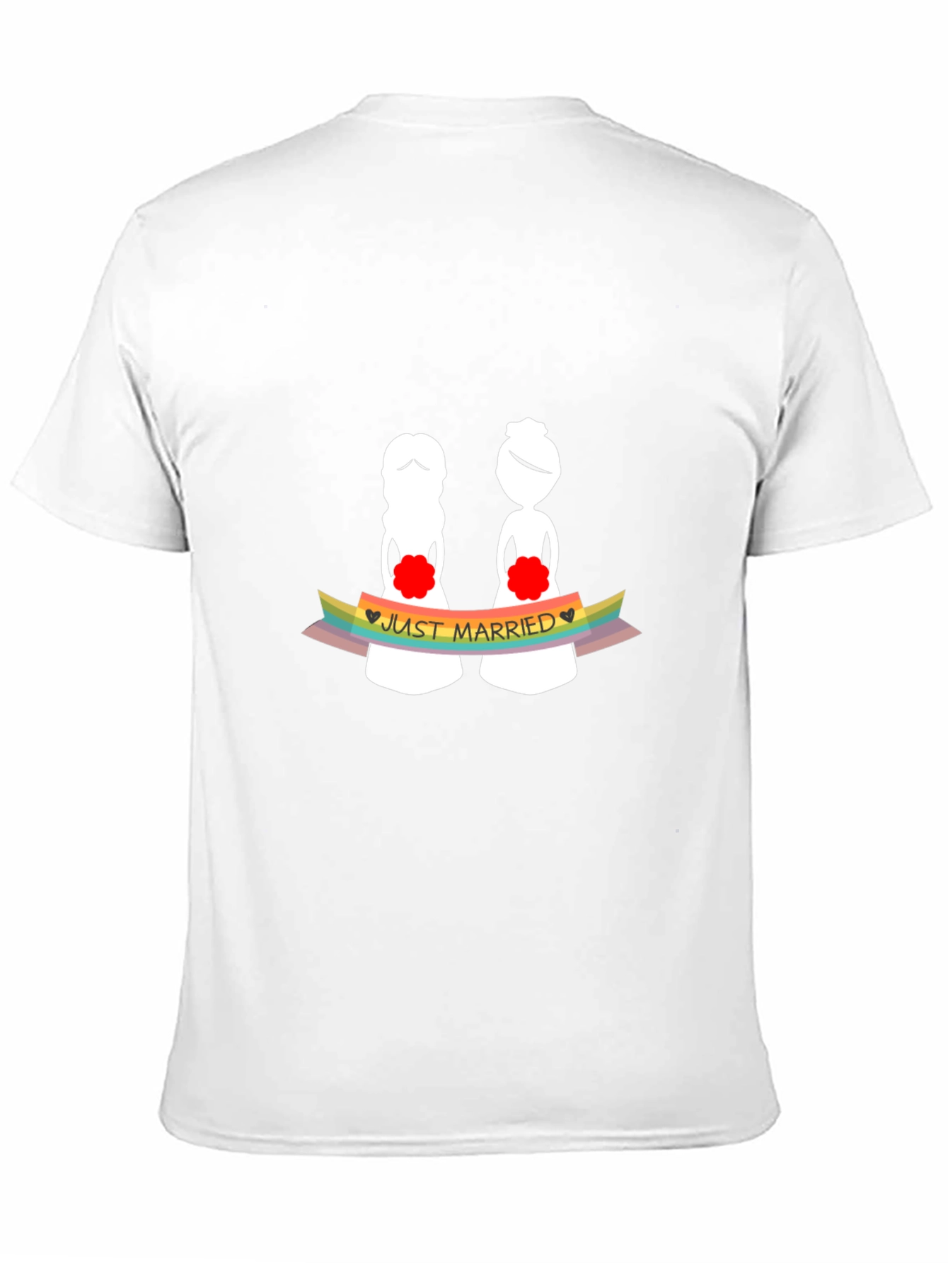 Just Married Lesbian T-Shirt - LGBTQ Pride