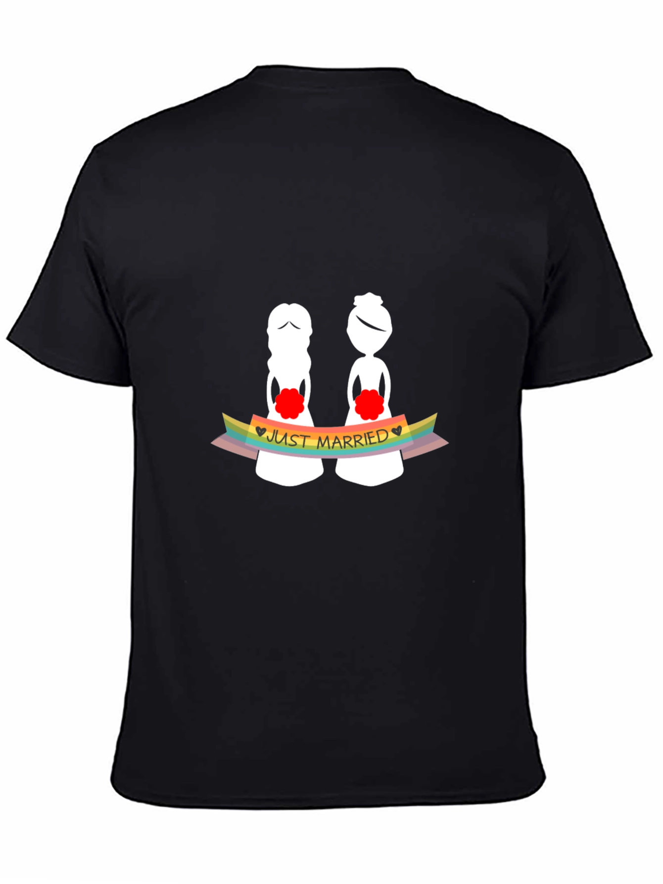 Just Married Lesbian T-Shirt - LGBTQ Pride