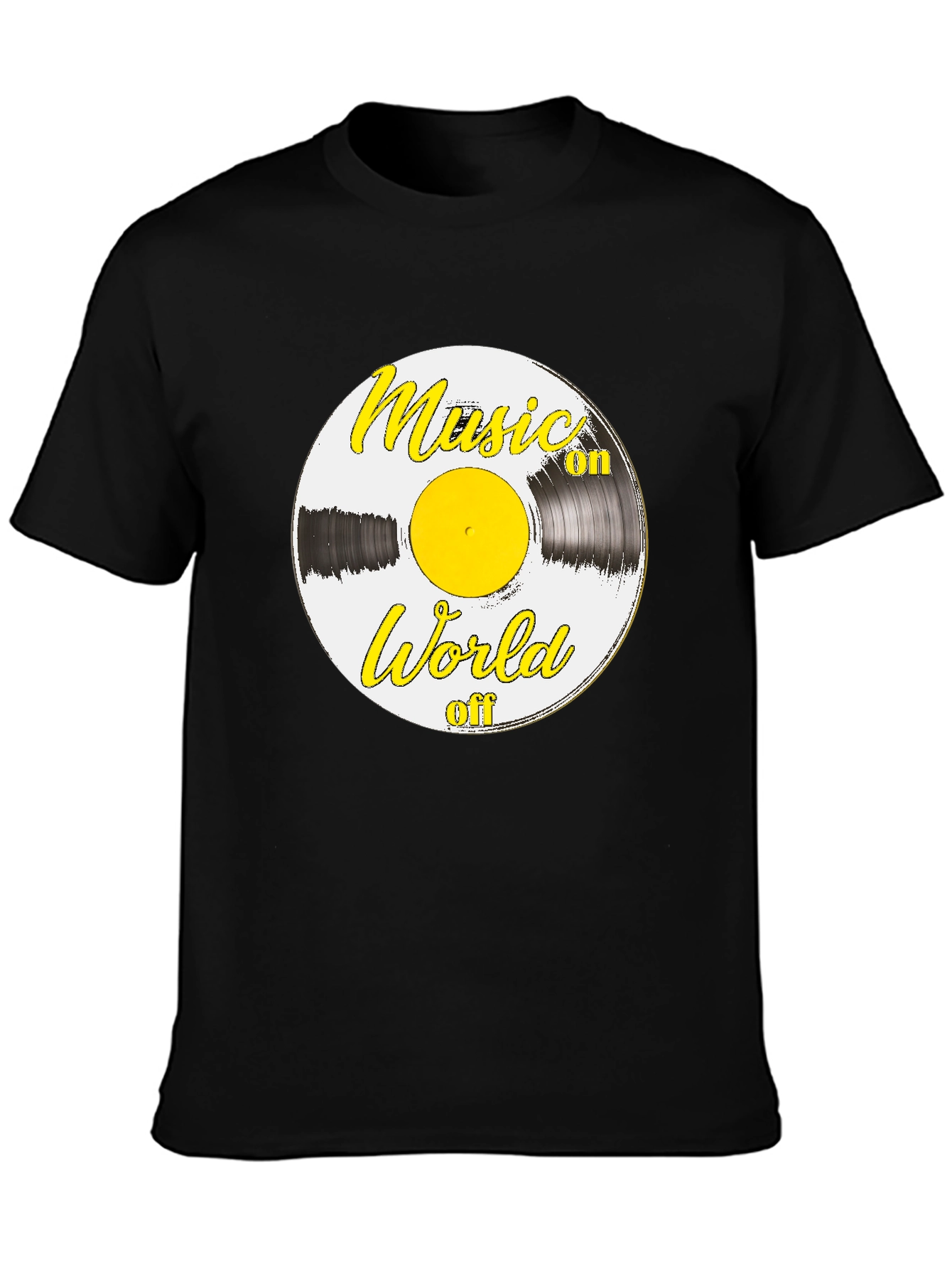 Music On World Off Graphic T-Shirt