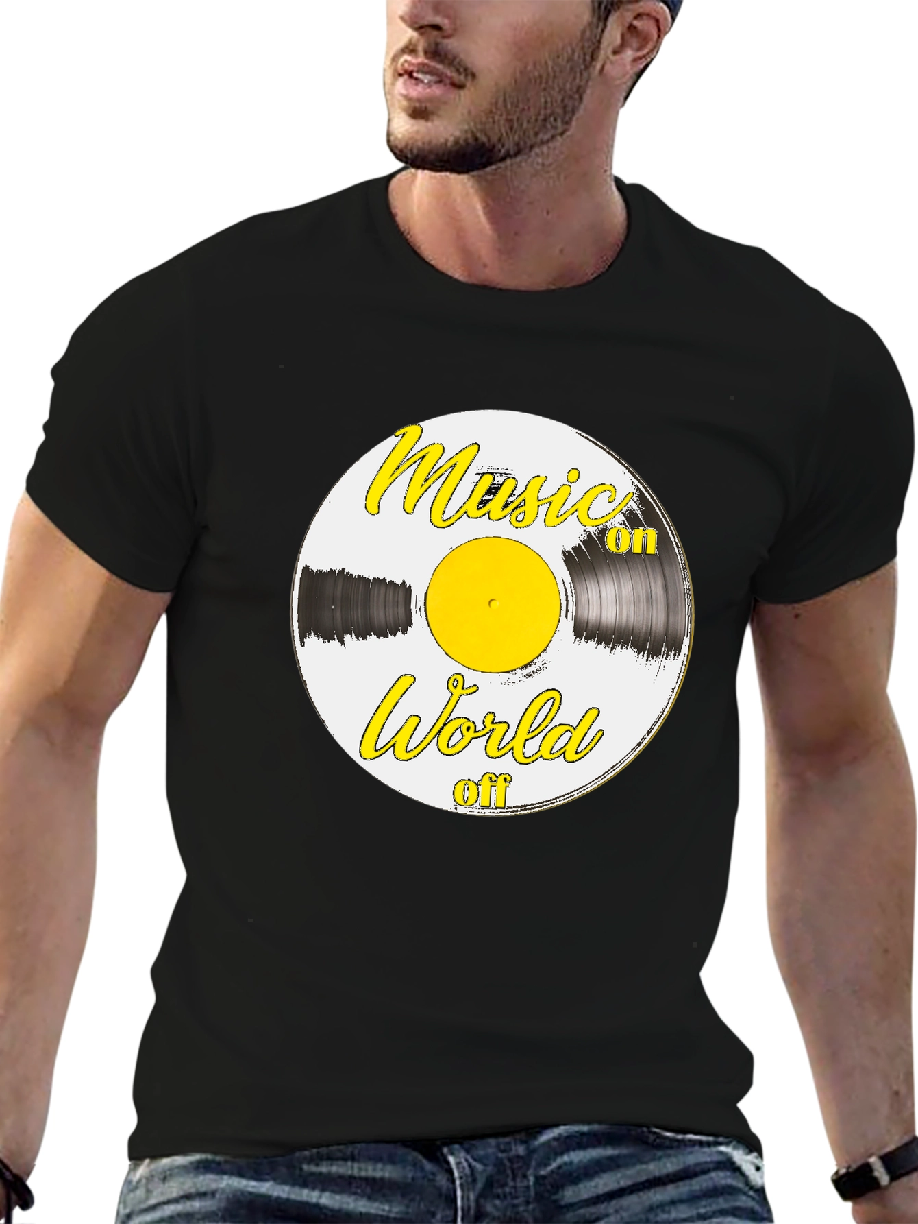 Music On World Off Graphic T-Shirt