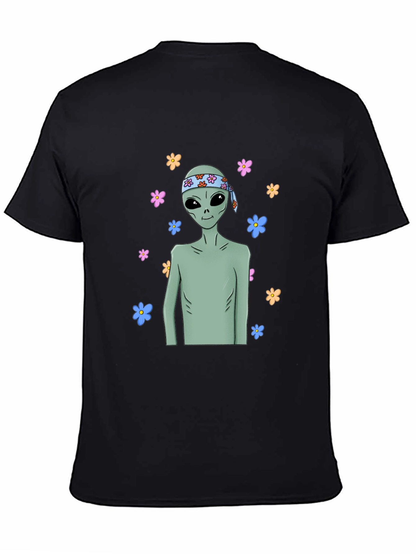 Groovy Alien T-Shirt - Peace Love & Outer Space