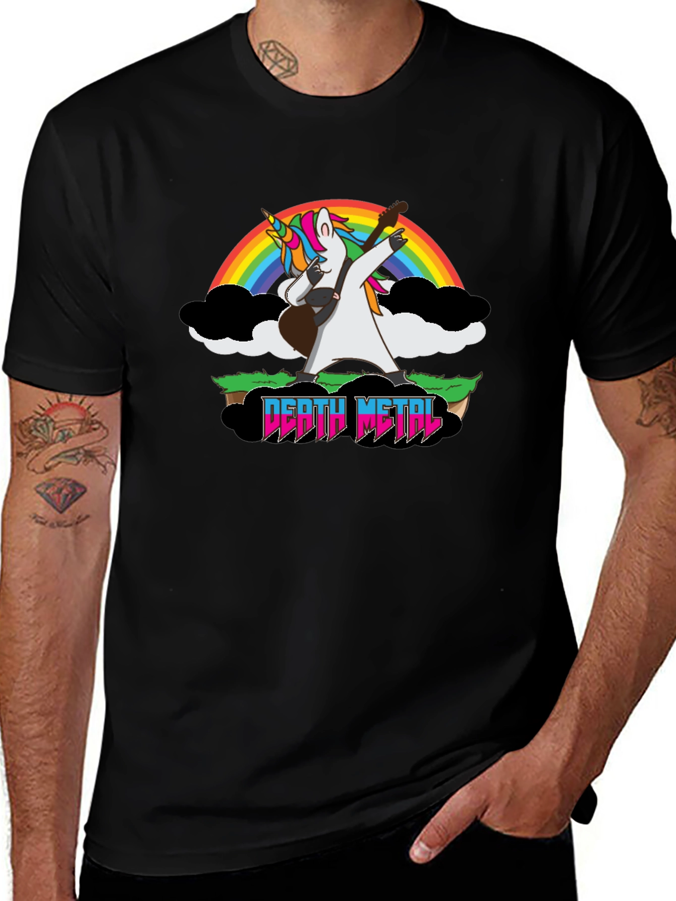 Unicorn Death Metal Rainbow T-Shirt