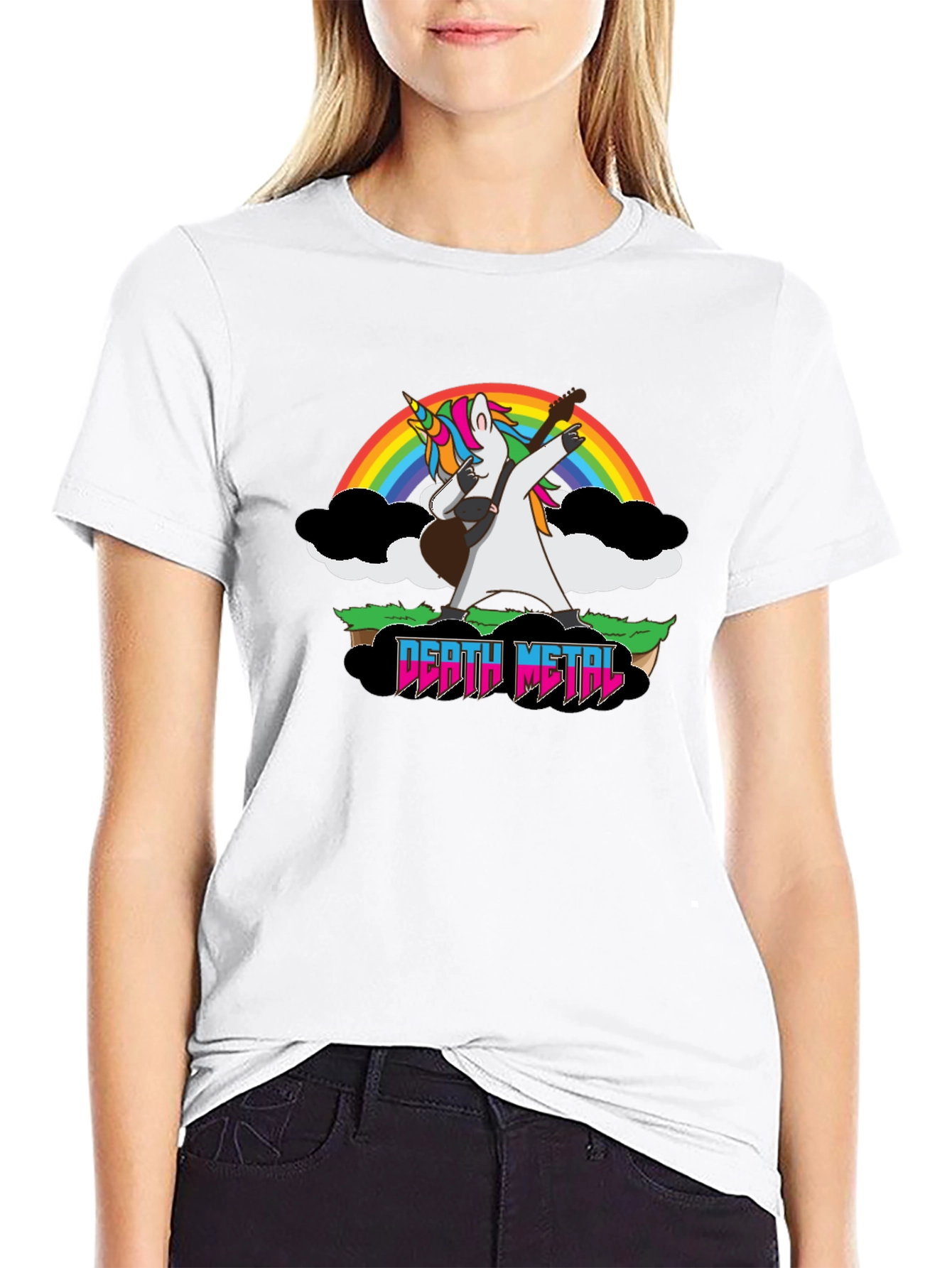 Unicorn Death Metal Rainbow T-Shirt