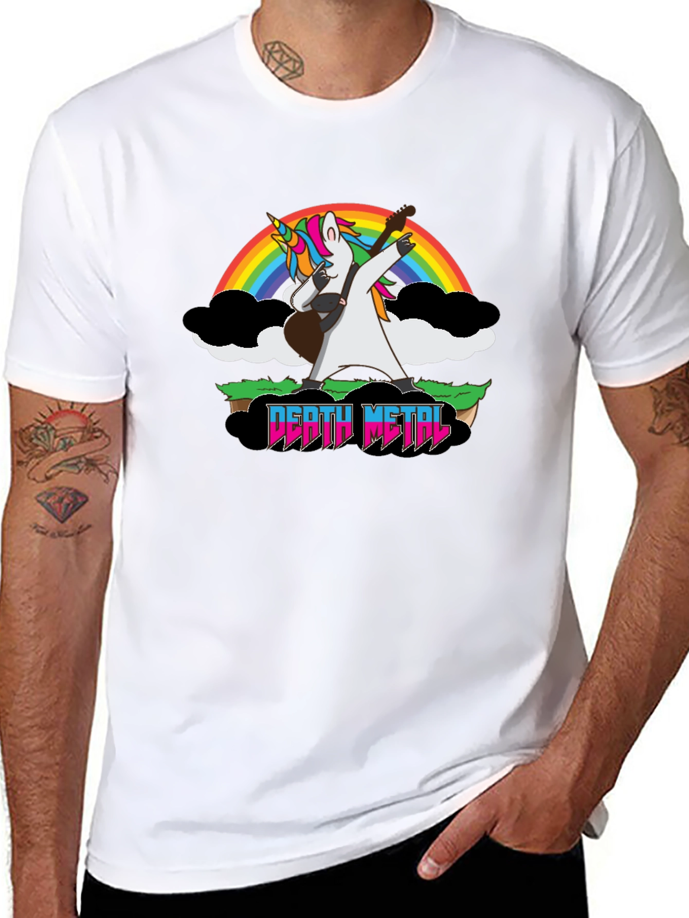 Unicorn Death Metal Rainbow T-Shirt