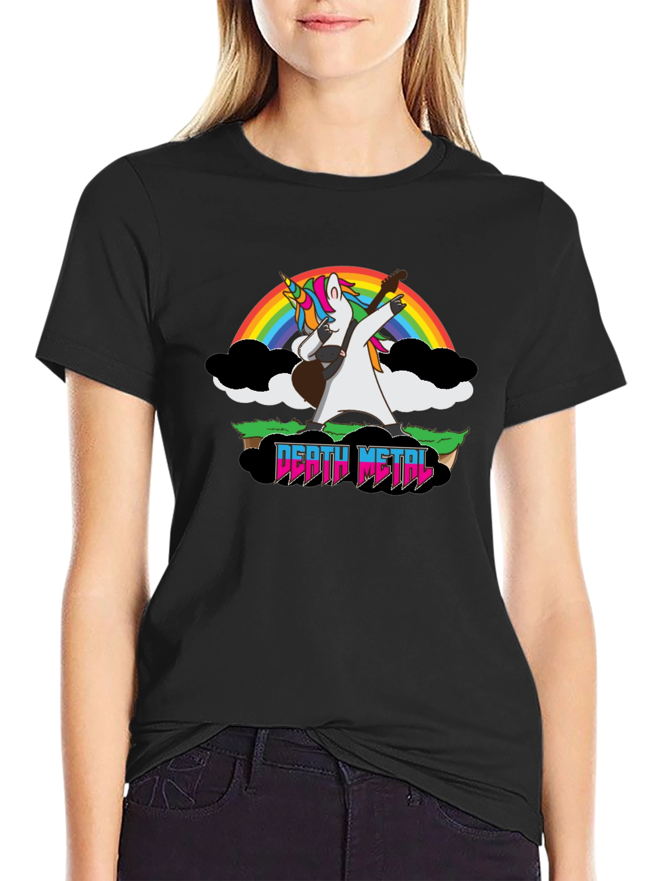Unicorn Death Metal Rainbow T-Shirt