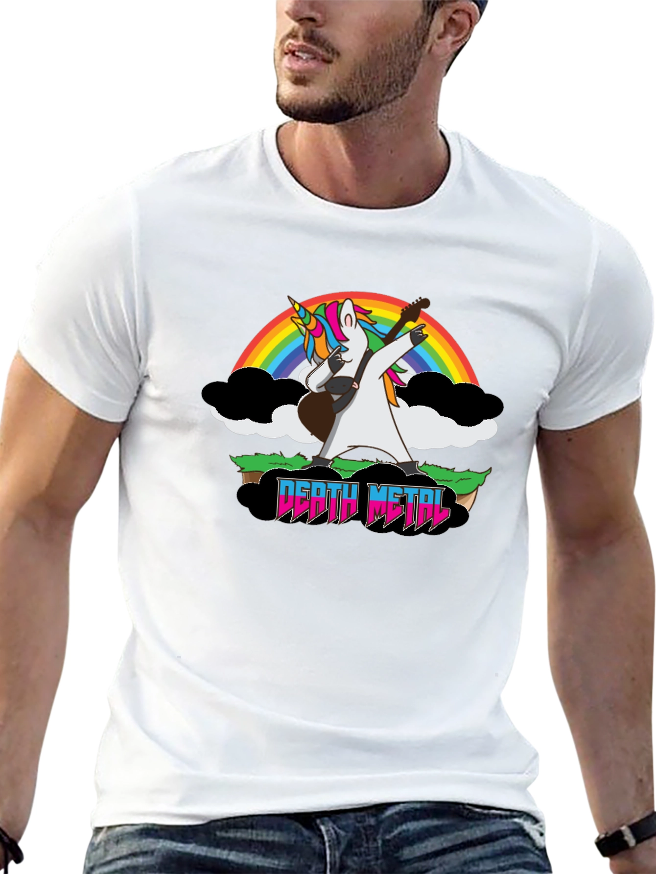 Unicorn Death Metal Rainbow T-Shirt