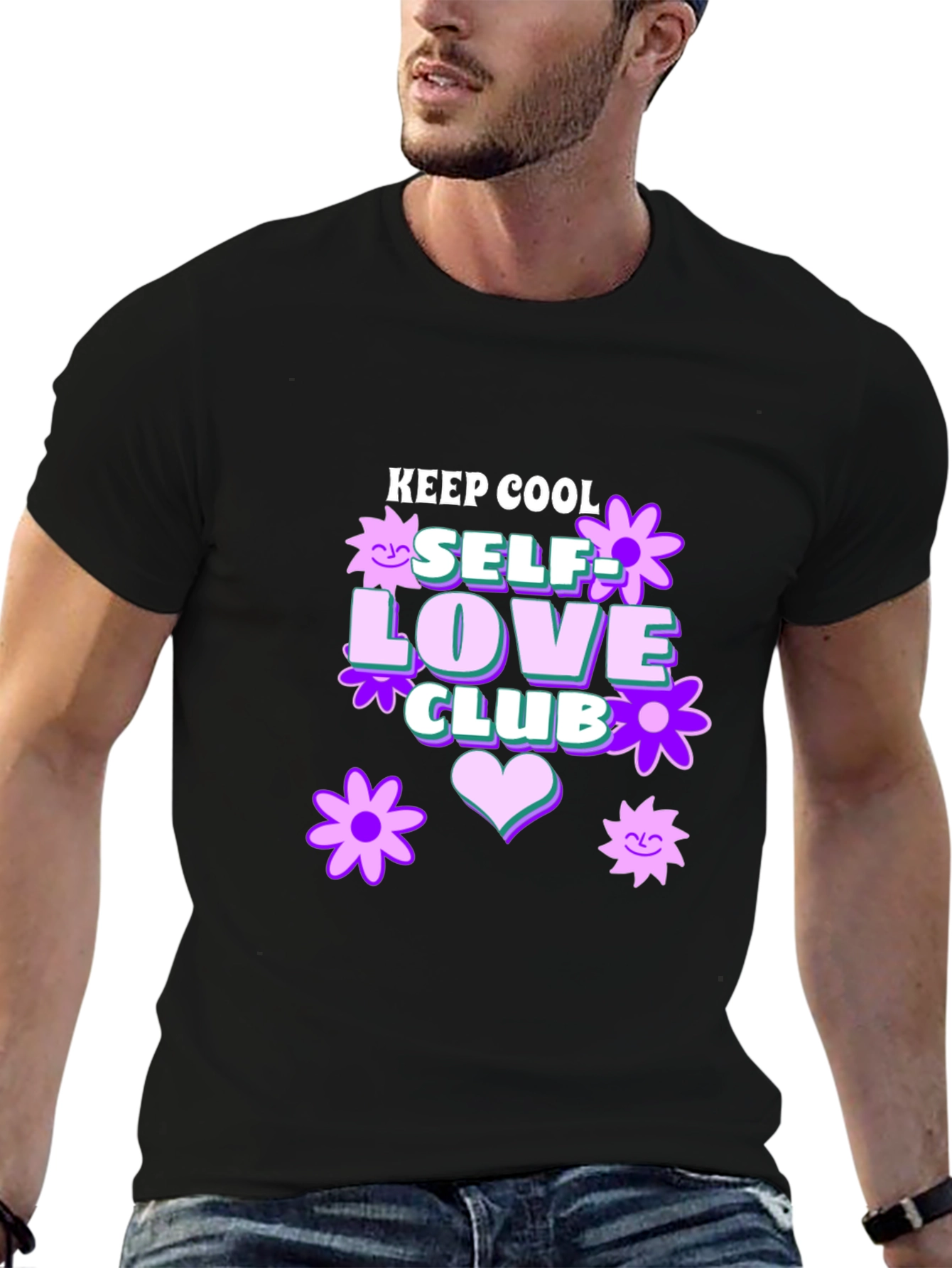Keep Cool Self Love Club Graphic T-Shirt