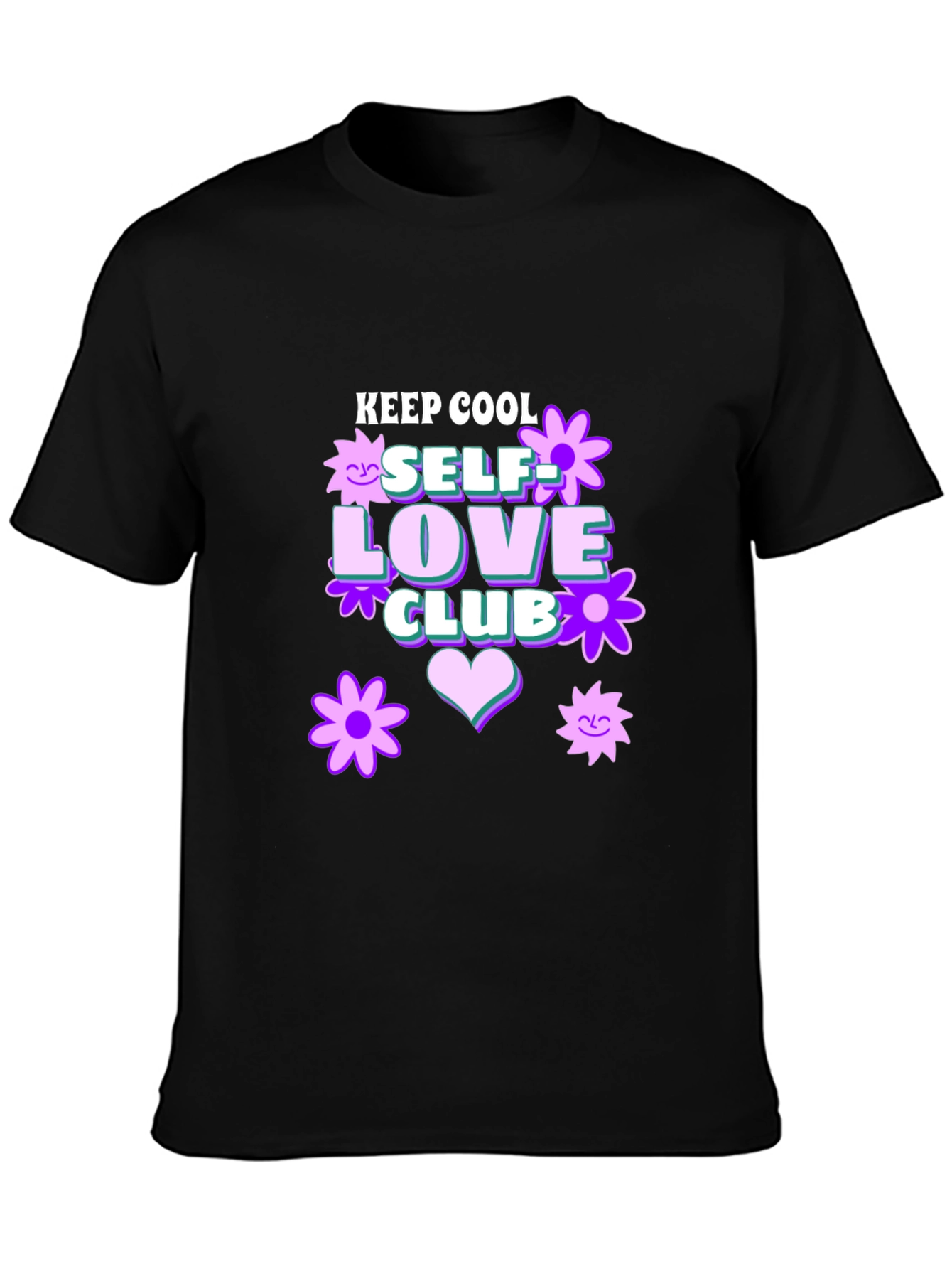 Keep Cool Self Love Club Graphic T-Shirt