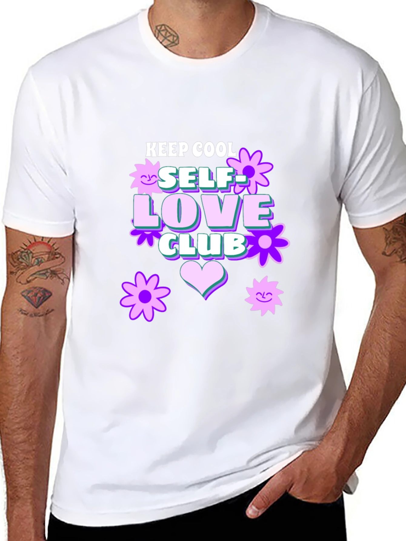 Keep Cool Self Love Club Graphic T-Shirt