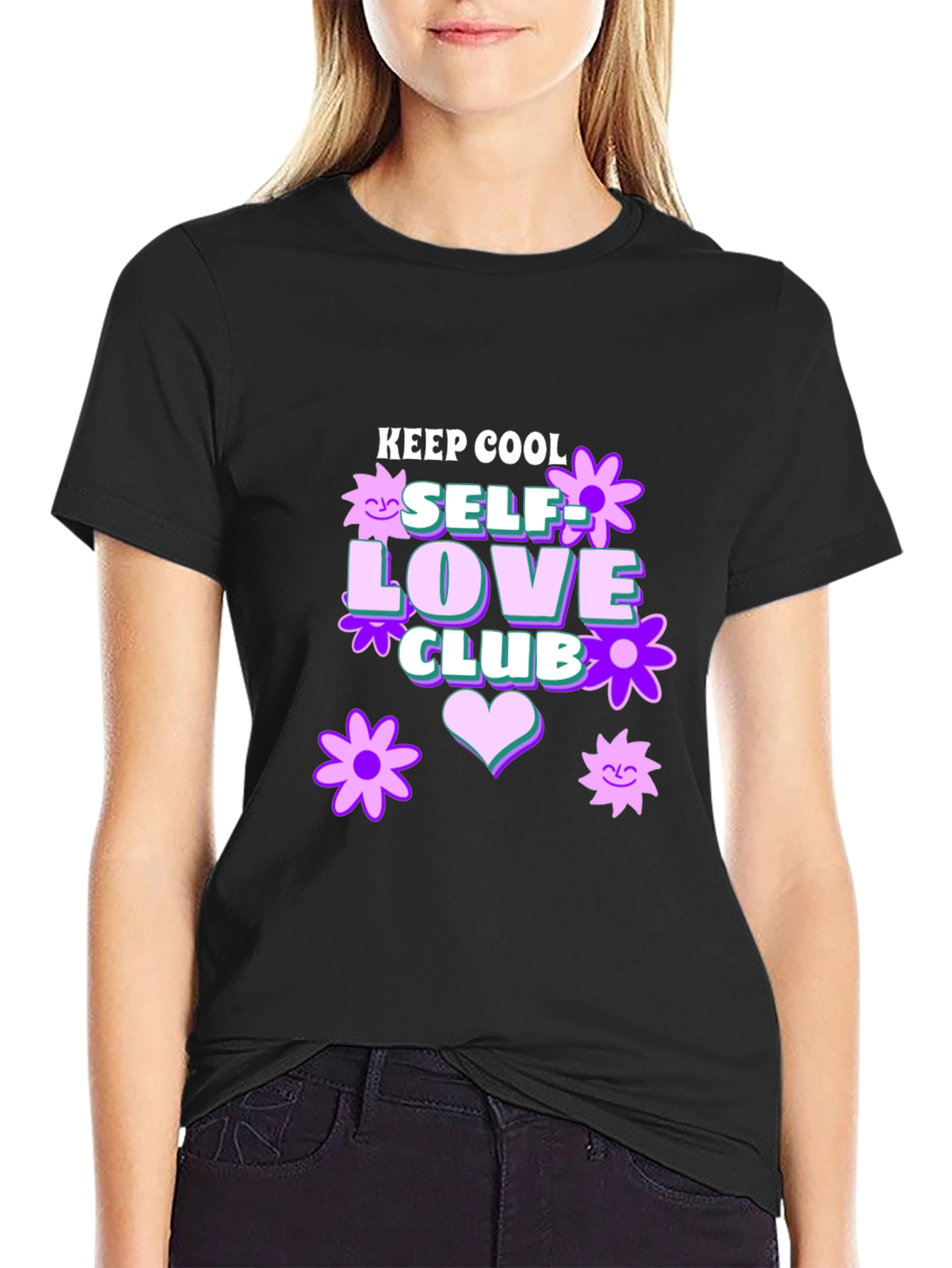 Keep Cool Self Love Club Graphic T-Shirt