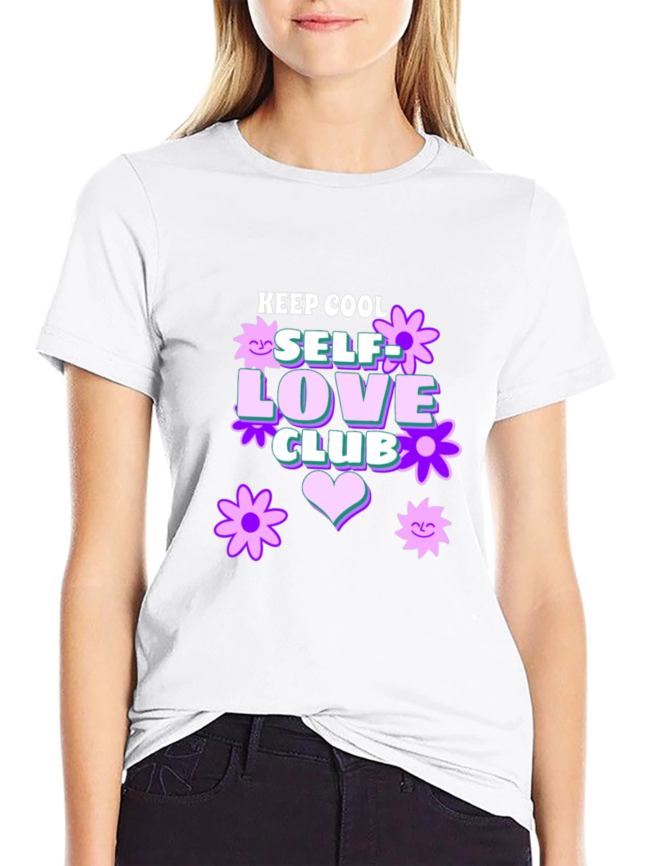 Keep Cool Self Love Club Graphic T-Shirt