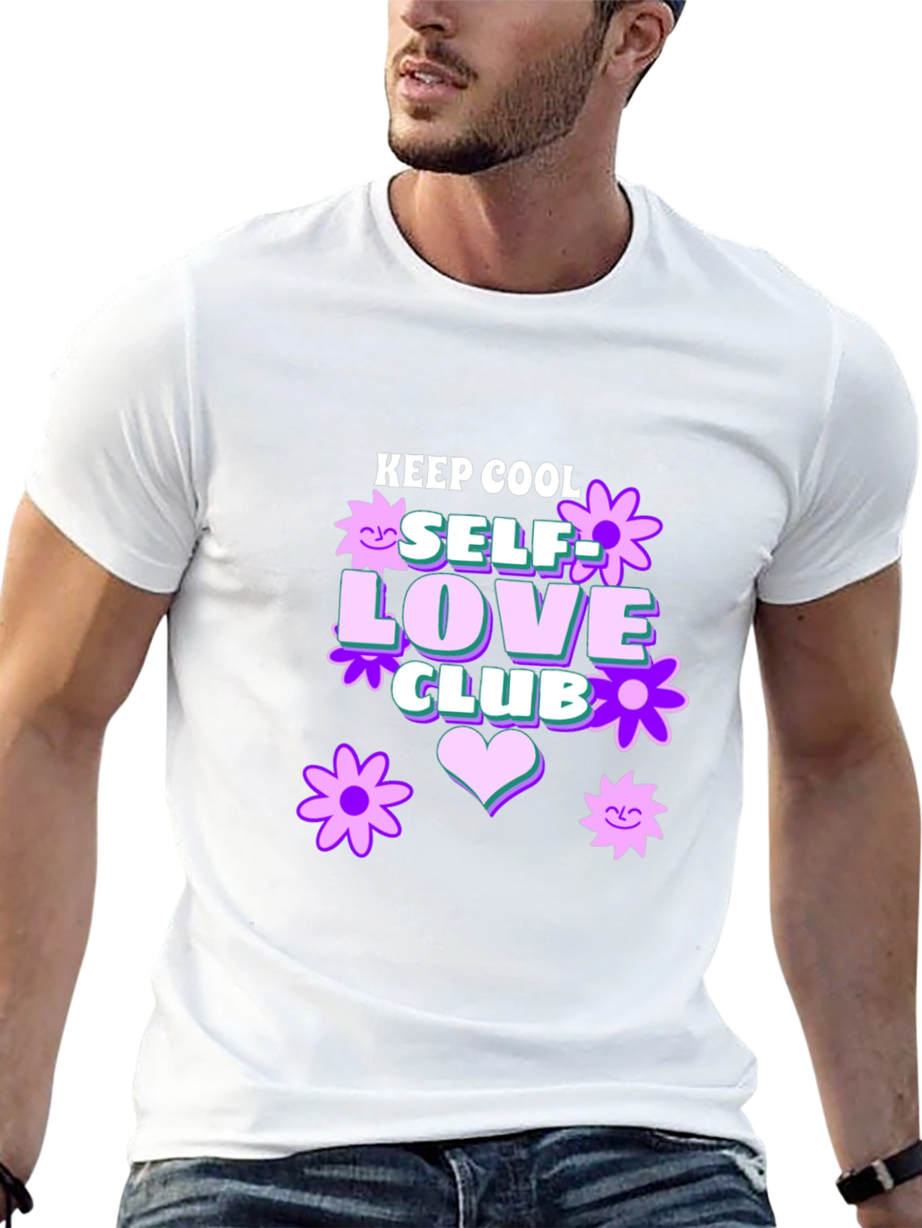 Keep Cool Self Love Club Graphic T-Shirt