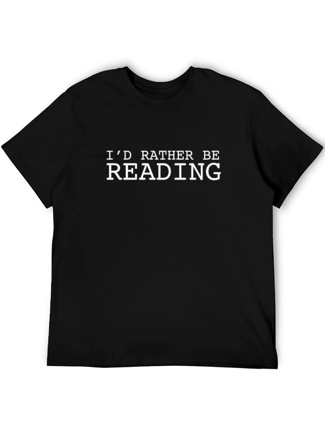 Id Rather Be Reading Black Graphic T-Shirt