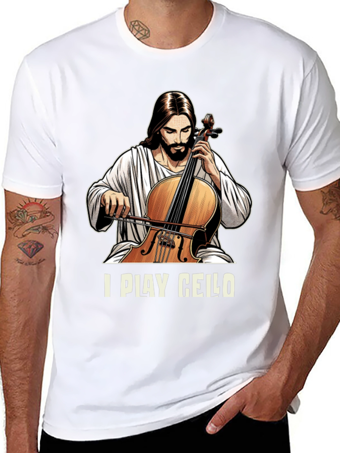 I Play Cello Graphic T-Shirt