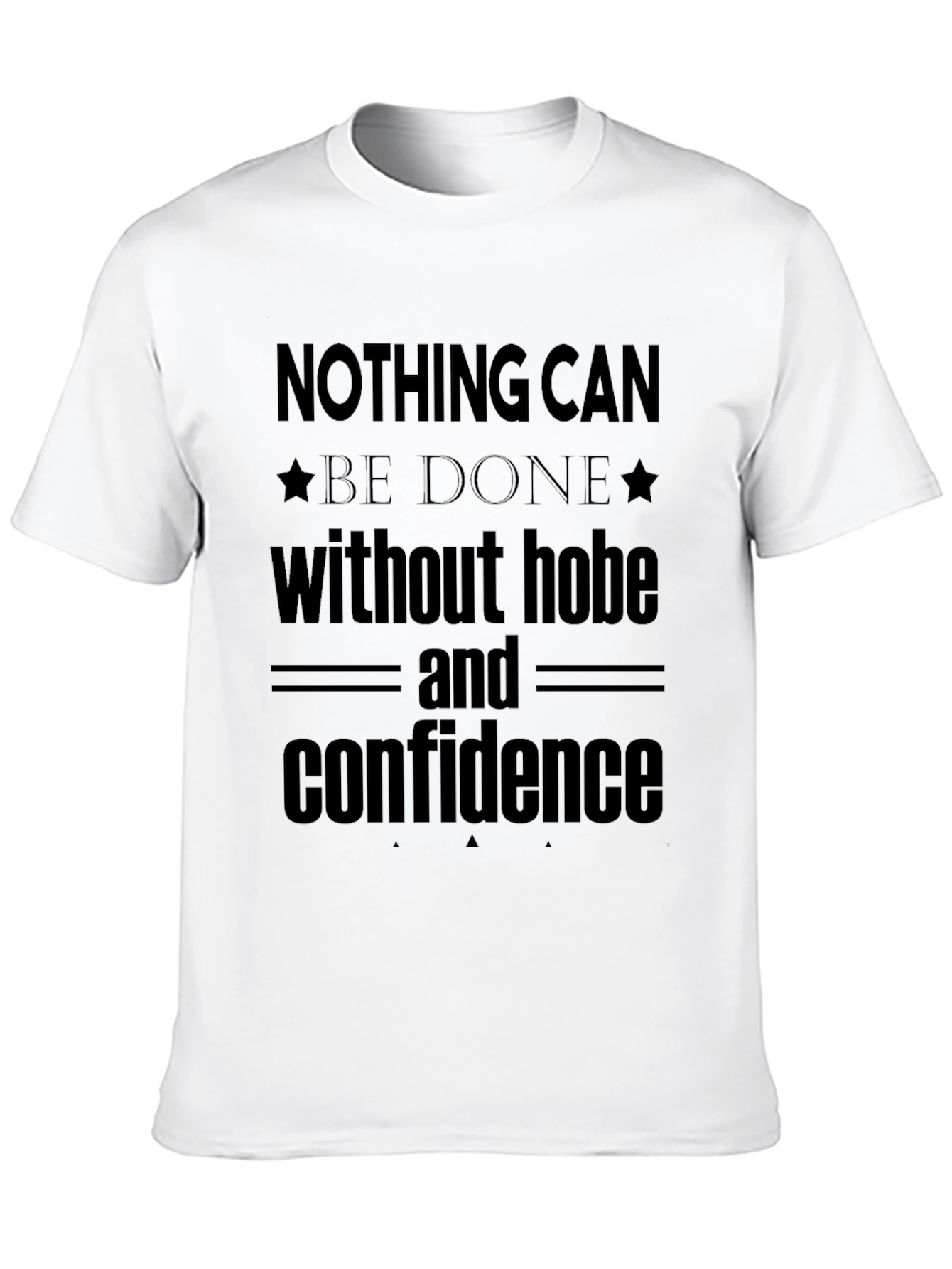 Hope & Confidence Graphic Tee - Positive Message Shirt