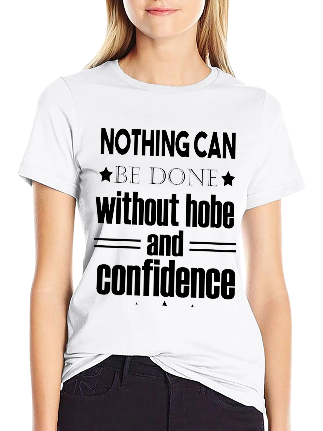 Hope & Confidence Graphic Tee - Positive Message Shirt