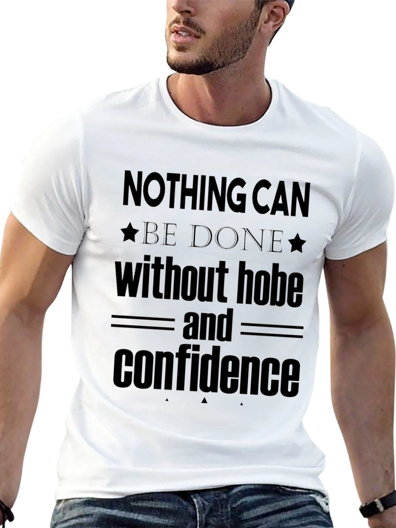 Hope & Confidence Graphic Tee - Positive Message Shirt