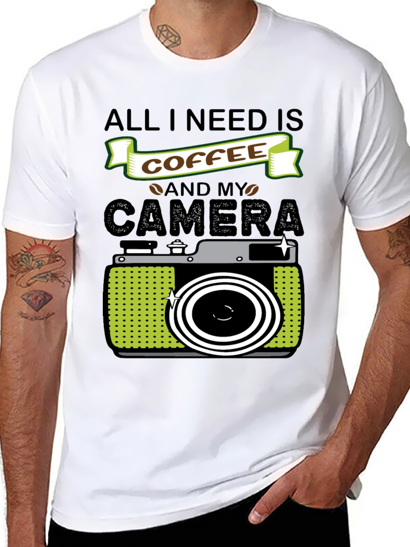 Coffee & Camera T-Shirt - Photographers Tee