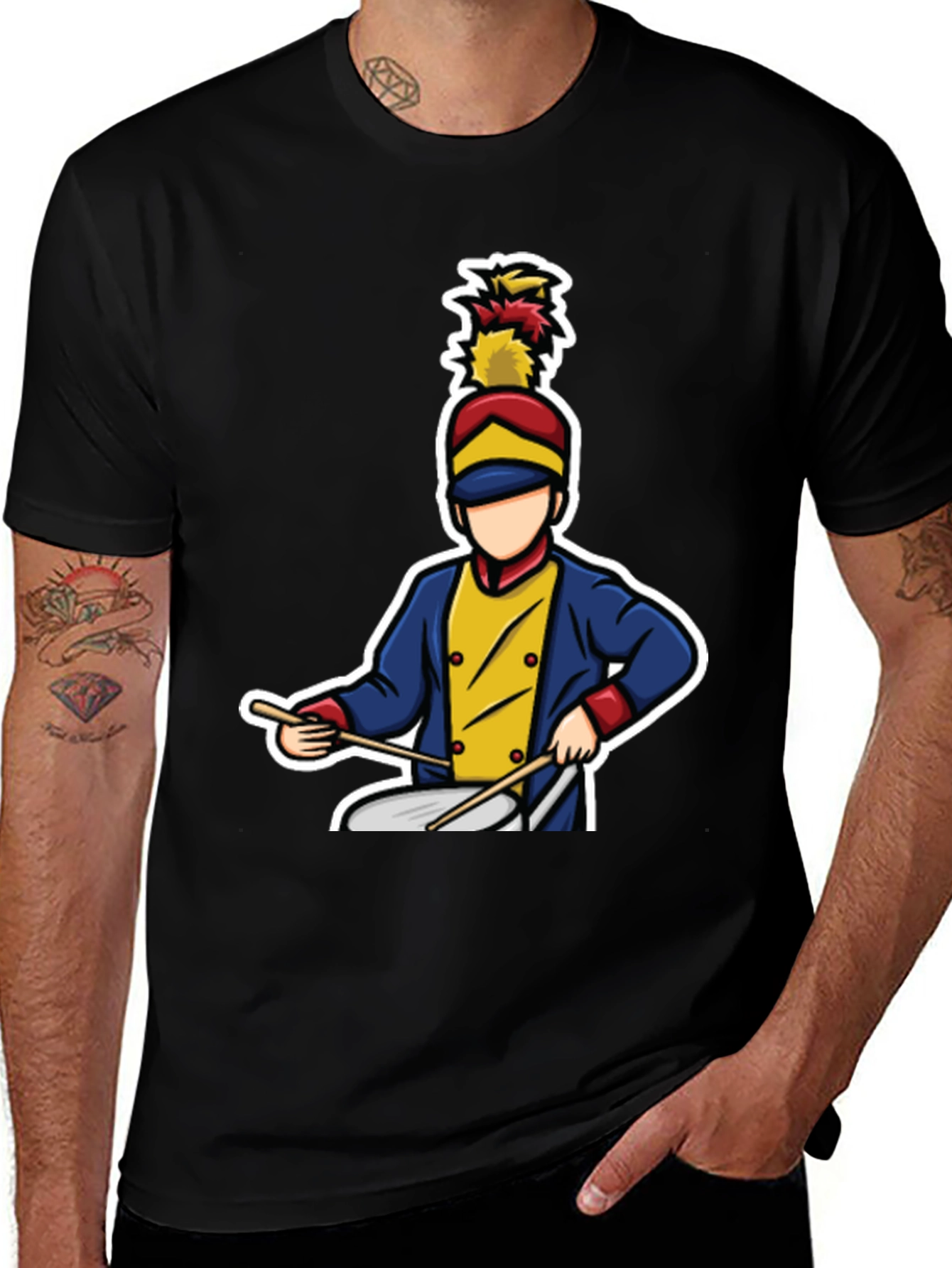 Marching Band Drummer Graphic T-Shirt
