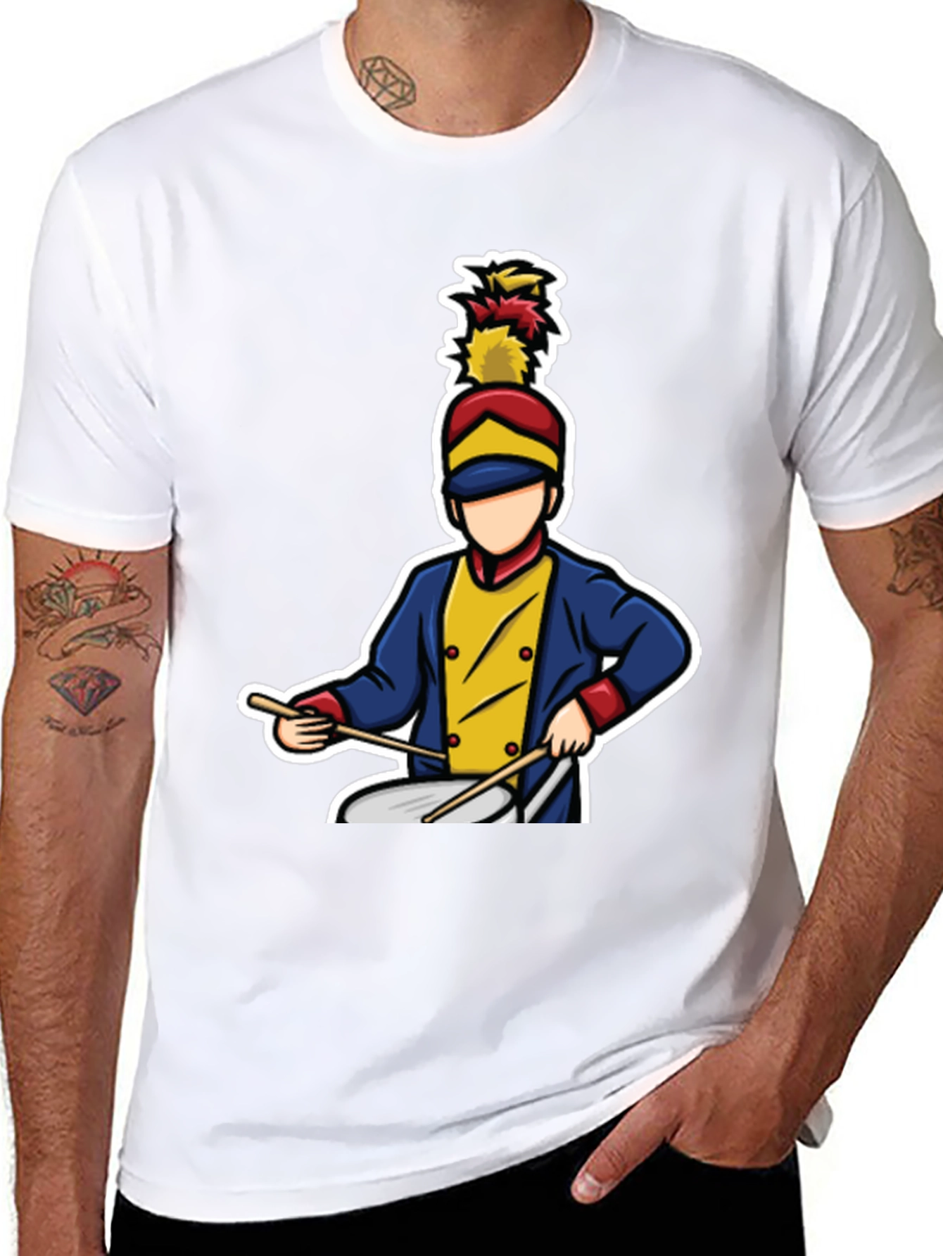 Marching Band Drummer Graphic T-Shirt
