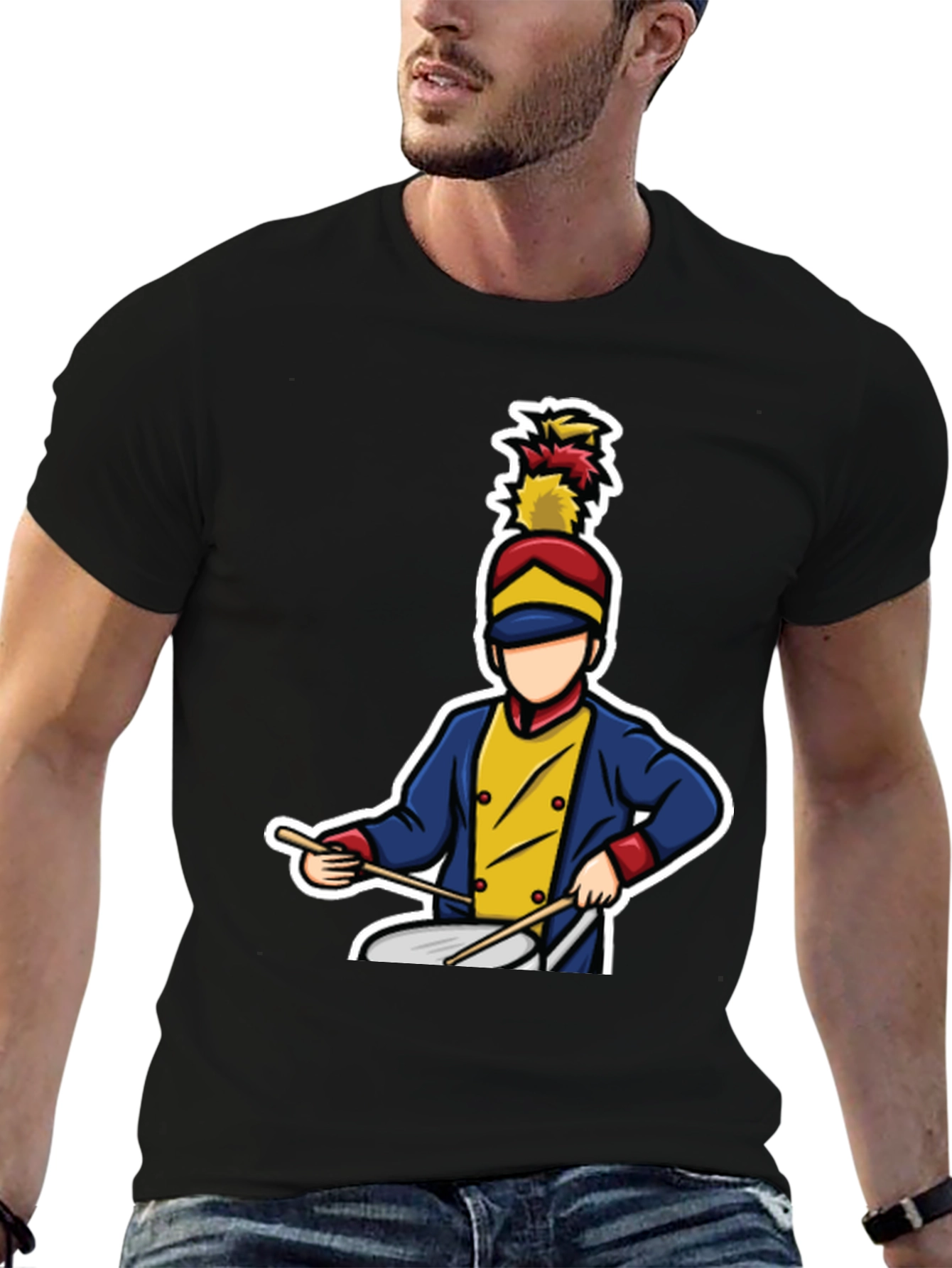 Marching Band Drummer Graphic T-Shirt