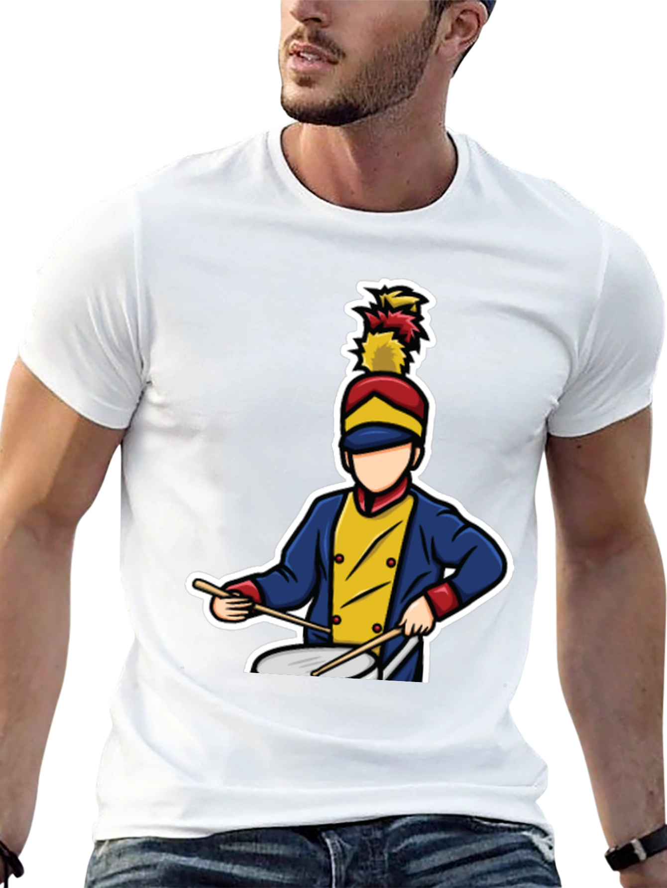 Marching Band Drummer Graphic T-Shirt