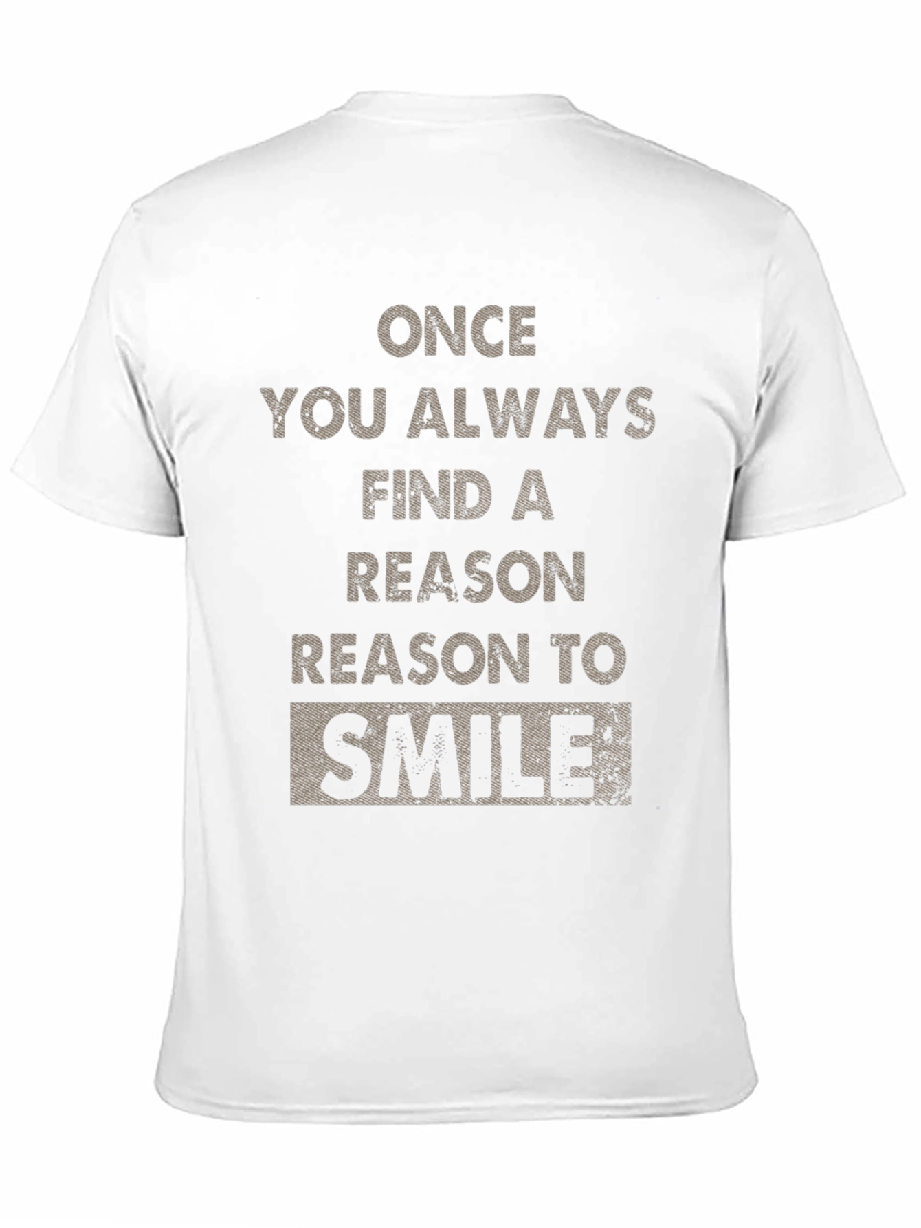 Reason to Smile Graphic Tee - Black Cotton T-Shirt