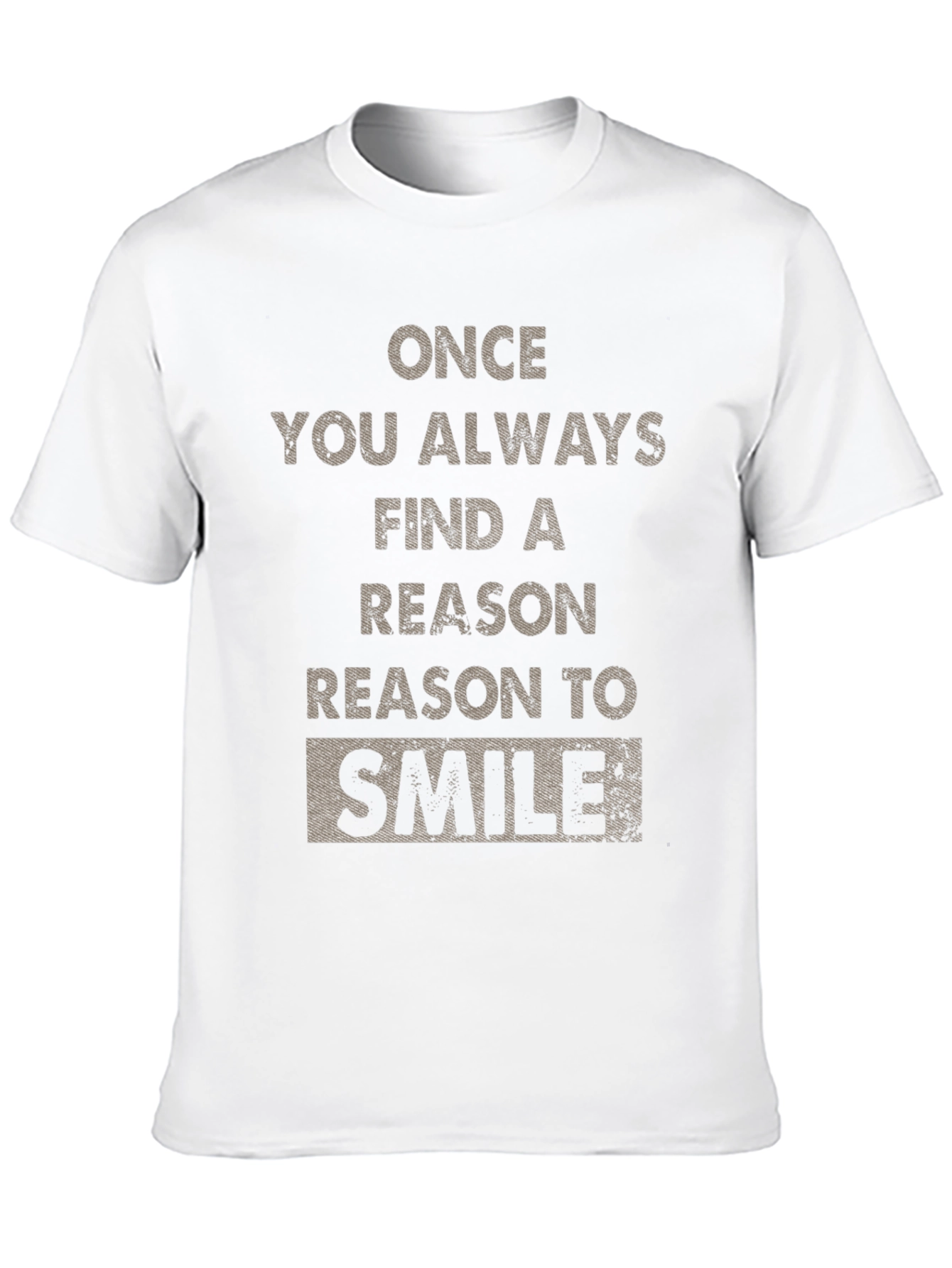 Reason to Smile Graphic Tee - Black Cotton T-Shirt