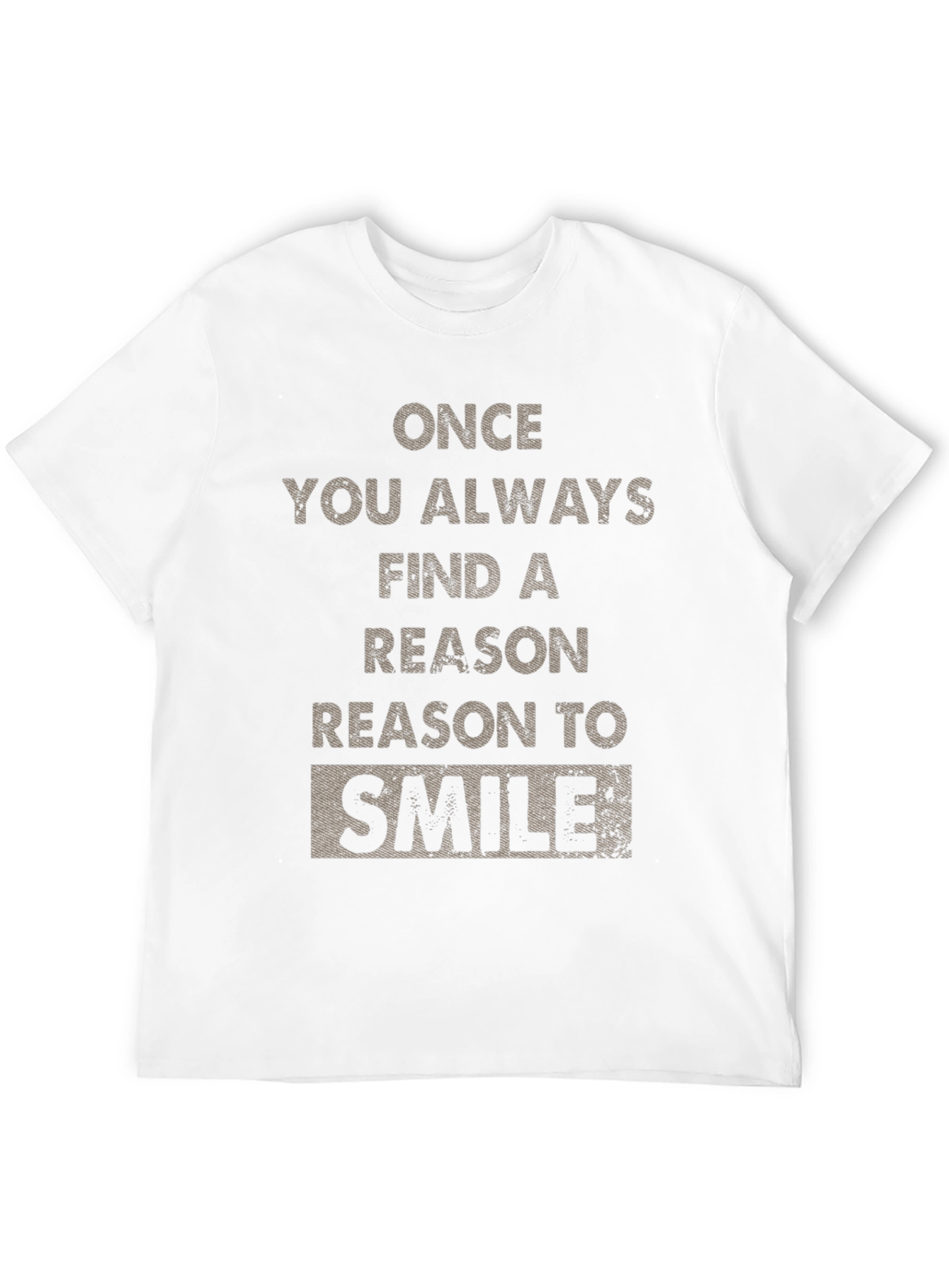 Reason to Smile Graphic Tee - Black Cotton T-Shirt