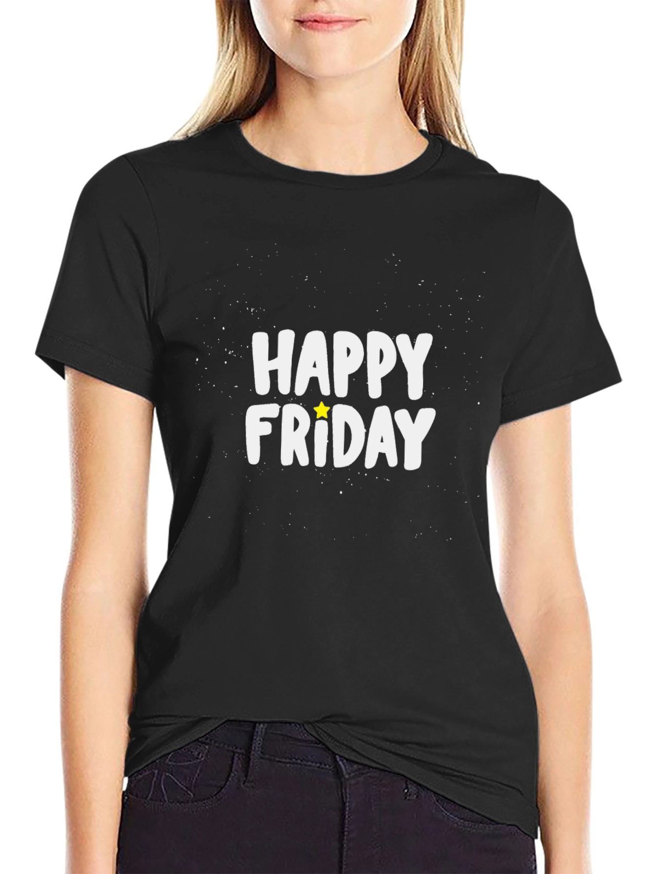 Happy Friday Graphic Tee - Casual Comfort