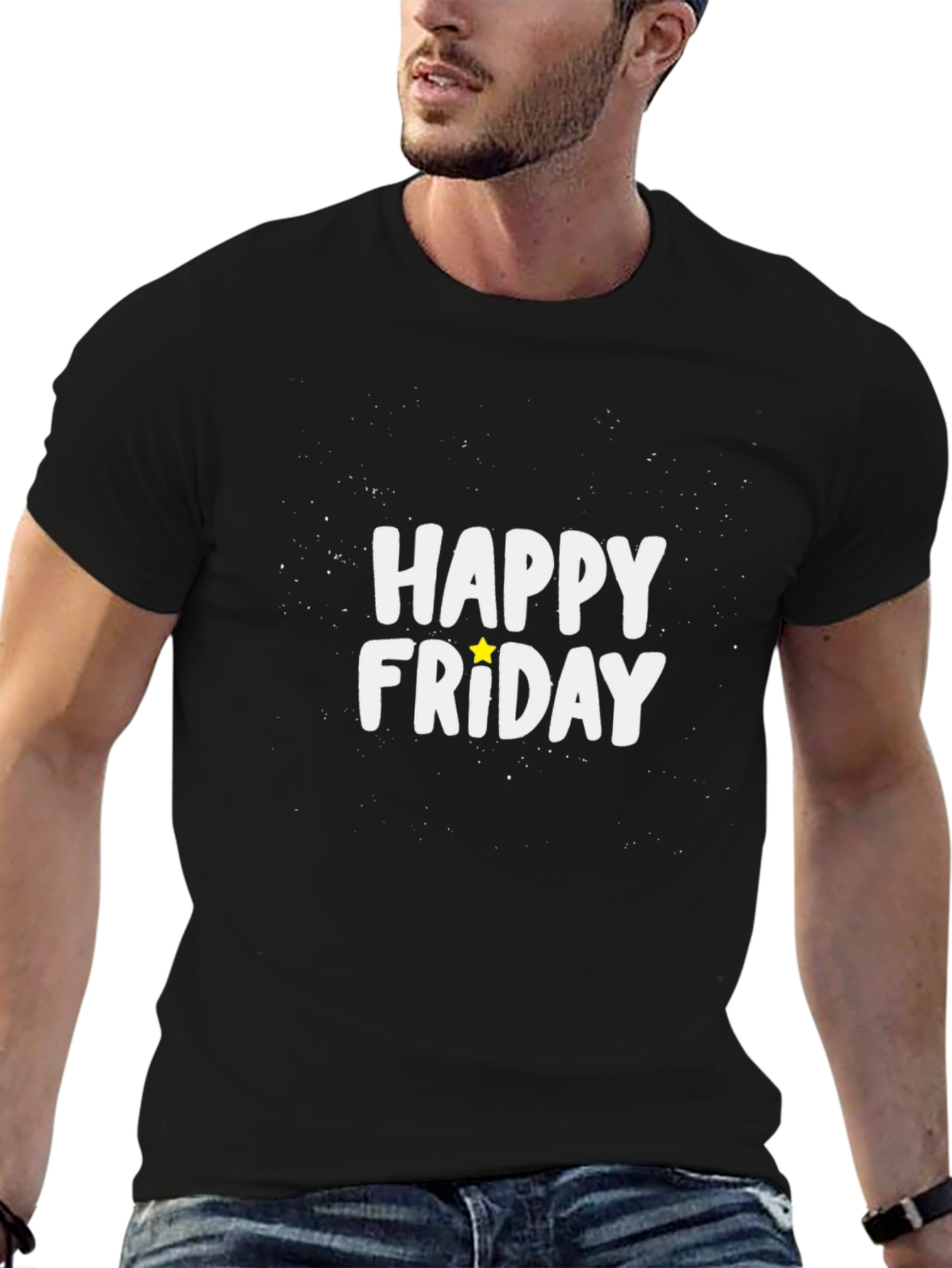 Happy Friday Graphic Tee - Casual Comfort