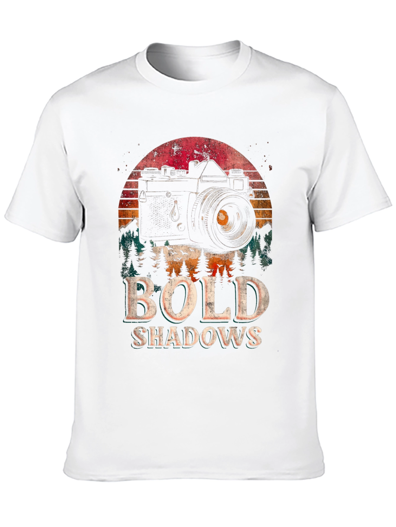 Bold Shadows Camera Graphic T-Shirt