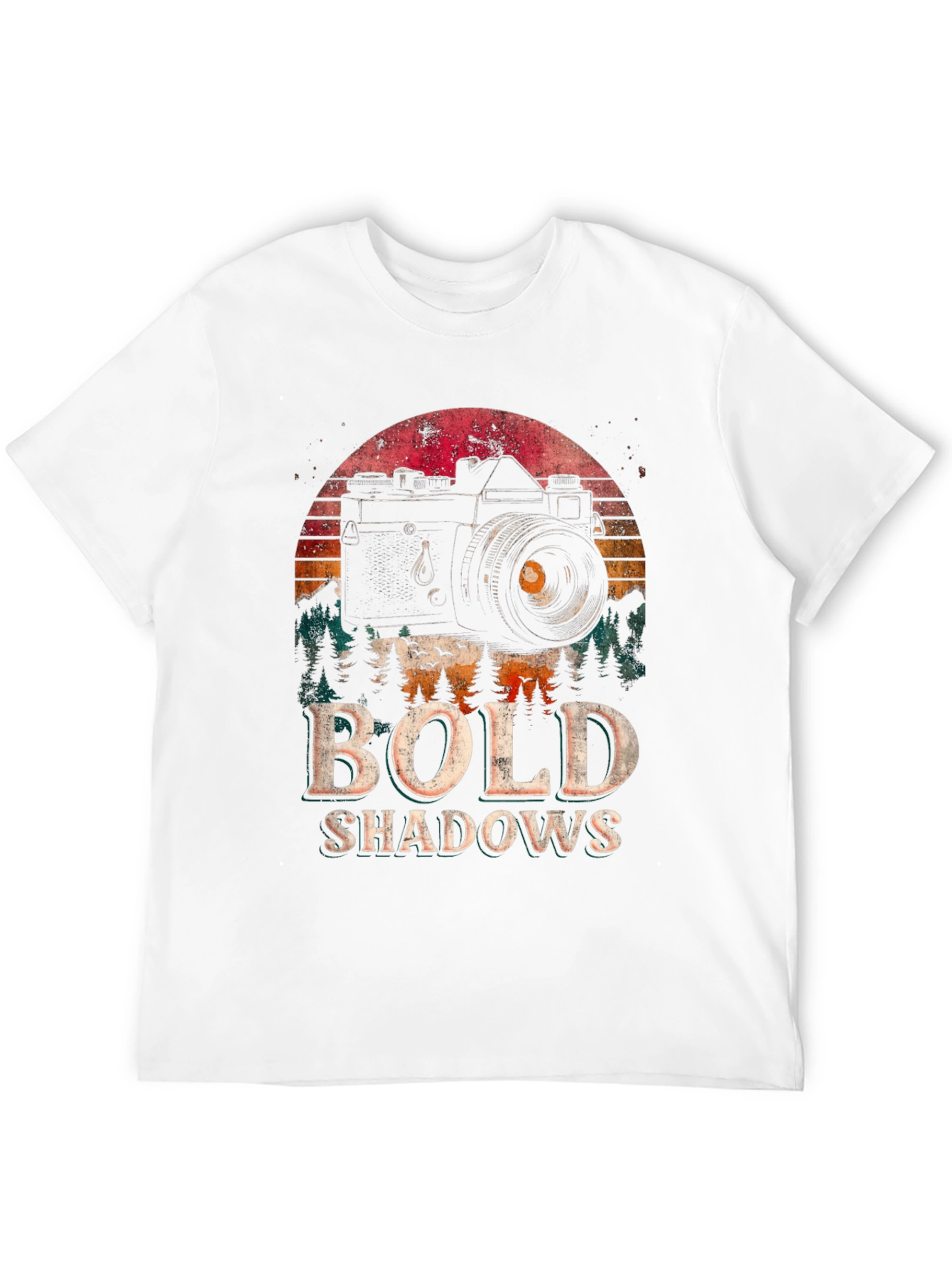 Bold Shadows Camera Graphic T-Shirt