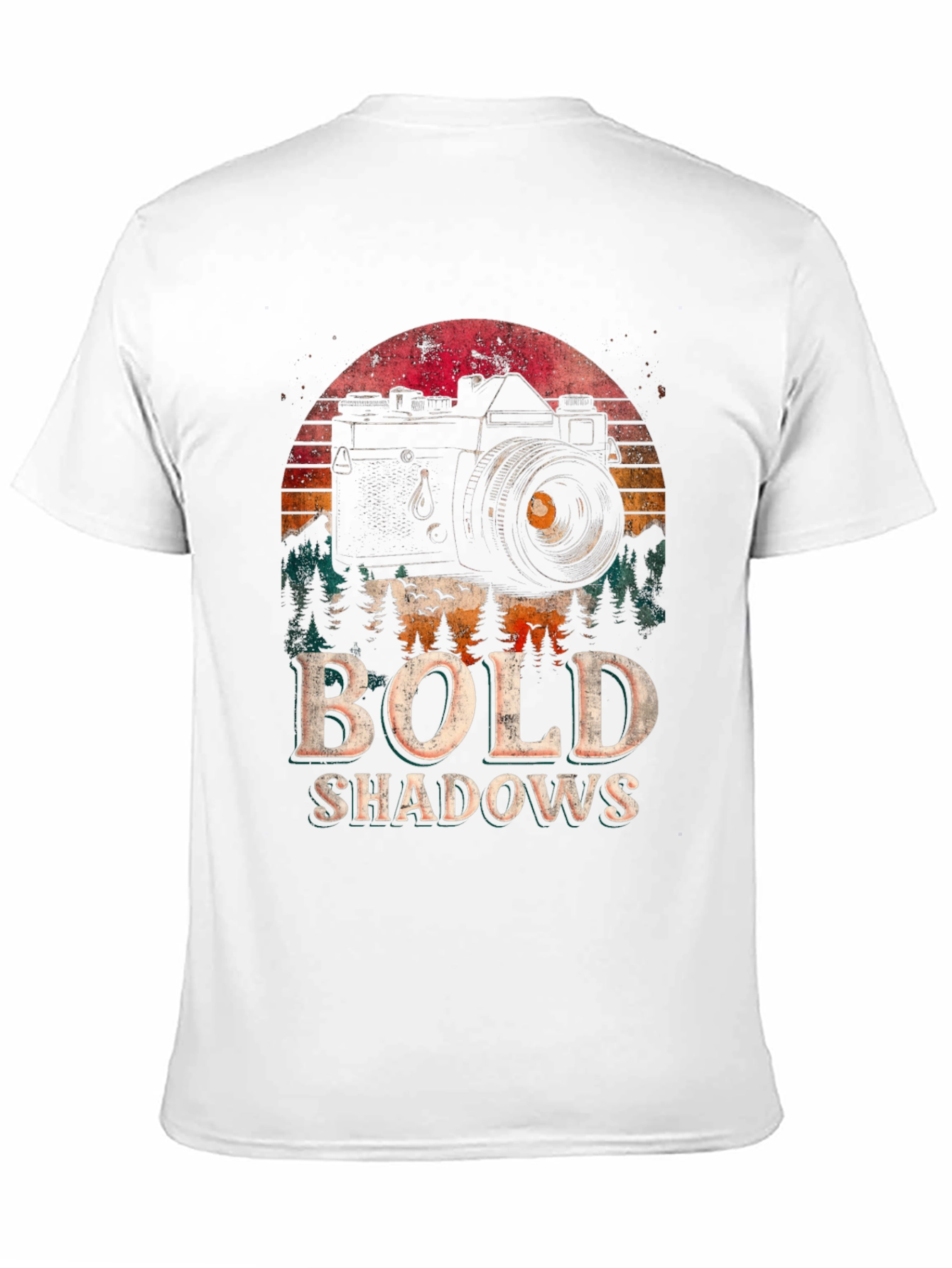 Bold Shadows Camera Graphic T-Shirt